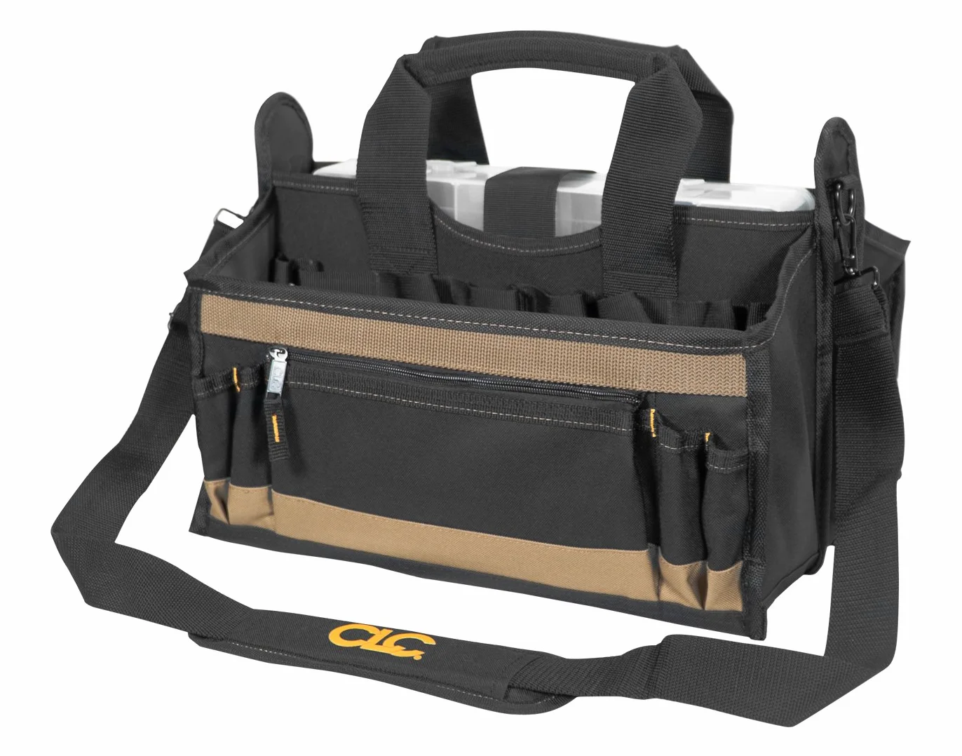CLC Custom Leathercraft 1529 16 cali. Torba na narzędzia z tacą środkową, 16 kieszeni
