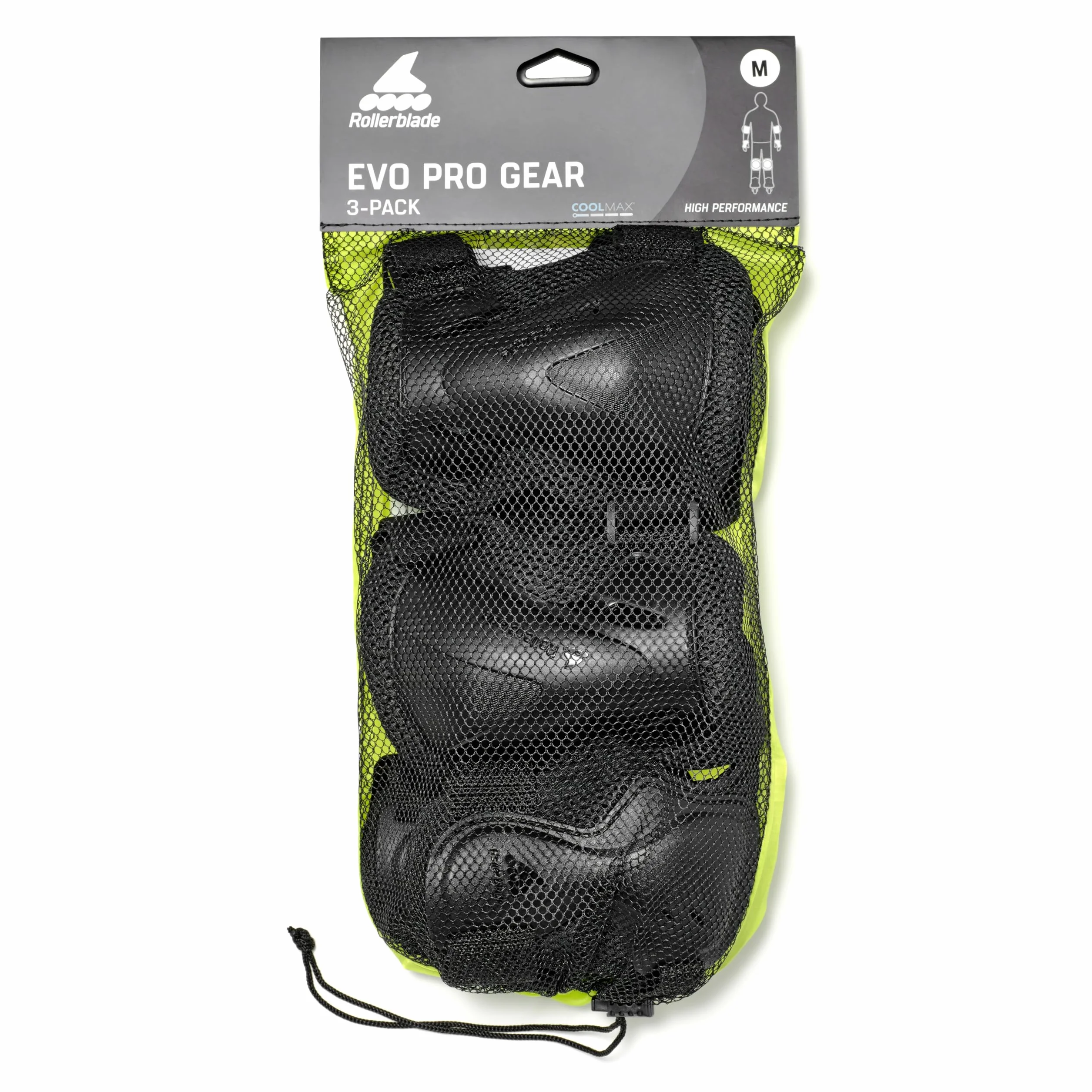 Rollerblade Uniseks – EVO PRO Gear 3 Pack ochraniacze dla dorosłych, OneColor, M