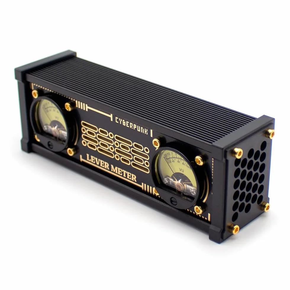 Miernik VU aktywowany dźwiękiem, z podświetleniem RGB, poziom dźwięku mikrofonu stereo, wskaźnik poziomu dźwięku na komputerze stacjonarnym, do domowych systemów audio