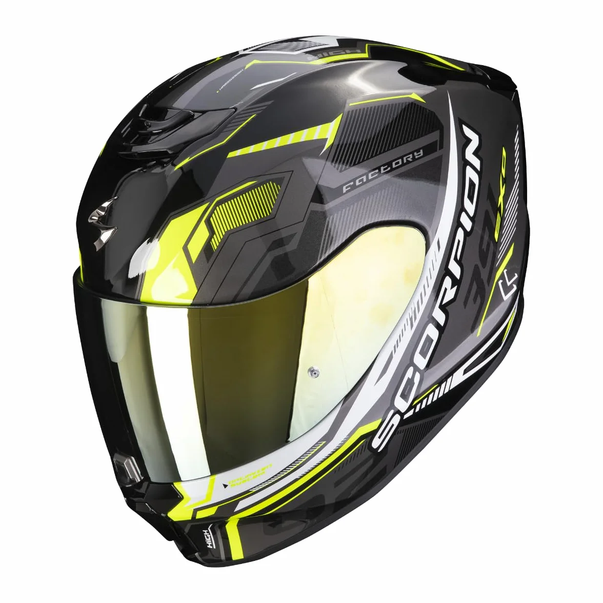 EXO-391 Haut czarno-srebrny neonowy żółty XL