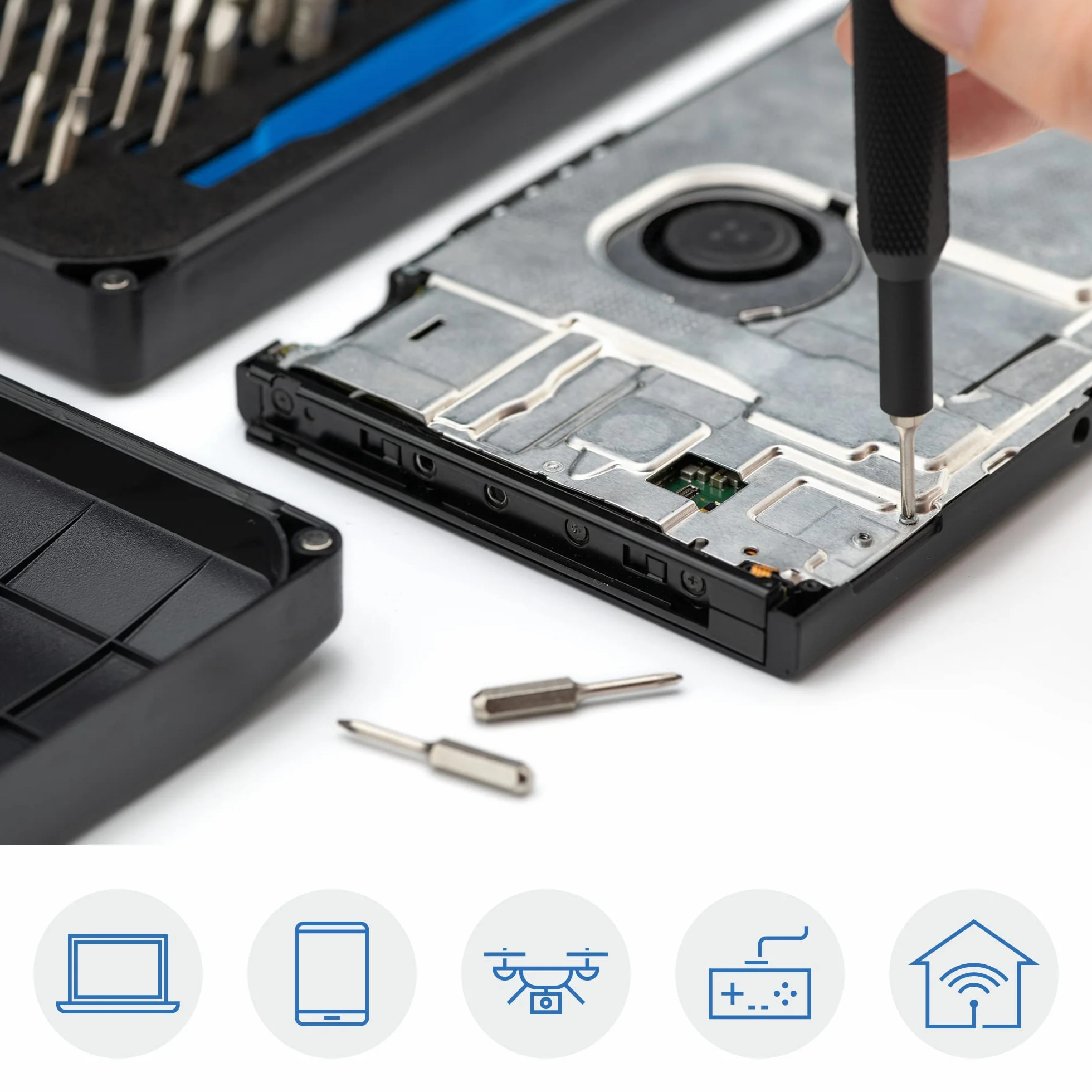 Zestaw wkrętaków Mako iFixit – 64 precyzyjne bity do naprawy elektroniki