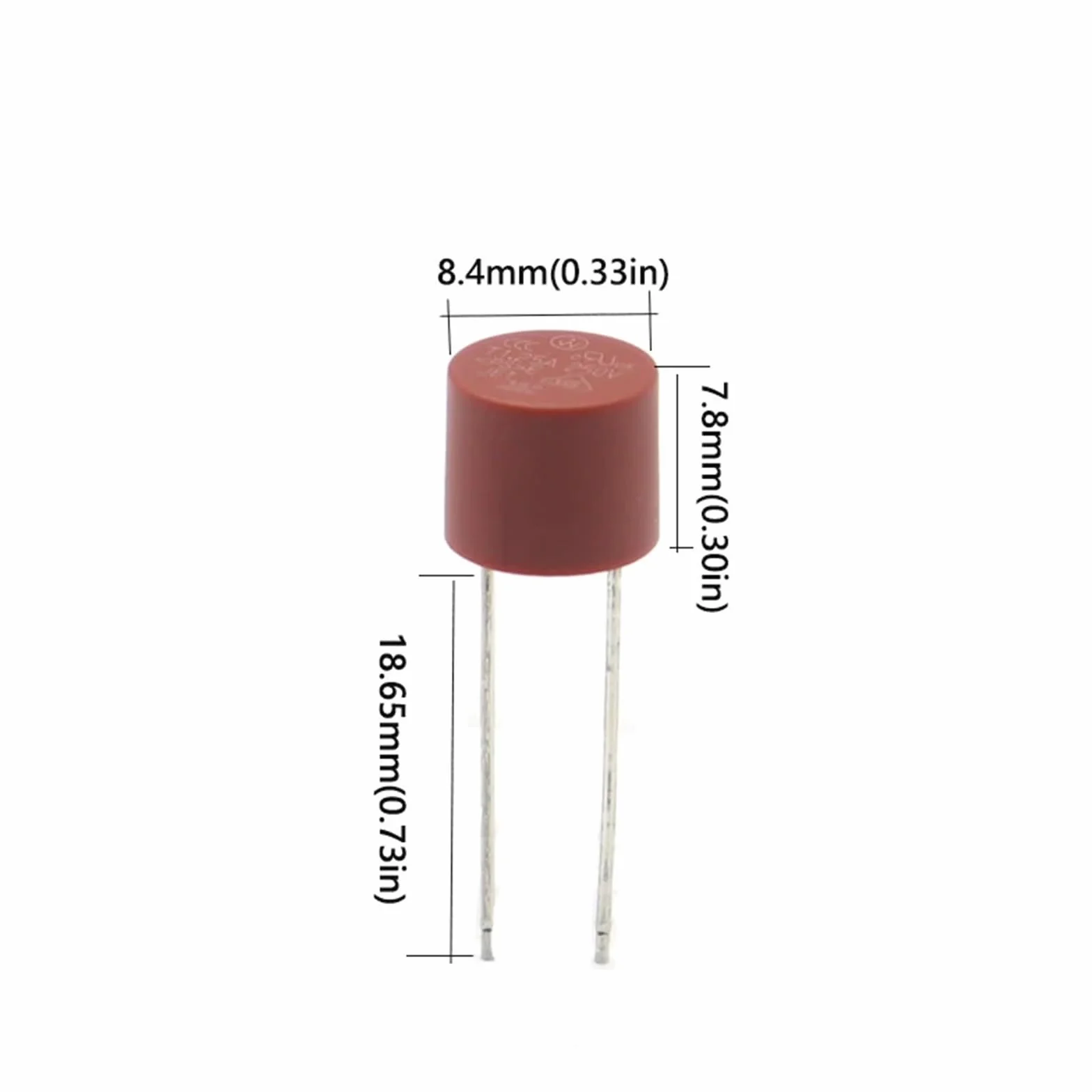 20-5 szt.: okrągły bezpiecznik wolnostojący 2-pinowy 500 mA 1 A 2 A 2,5 A 3,15 A 4 A 5 A 6,3 A 8 A 10 A 250 V 382 Plastikowy T2A LCD TV Power(20 szt., 1,6 A)