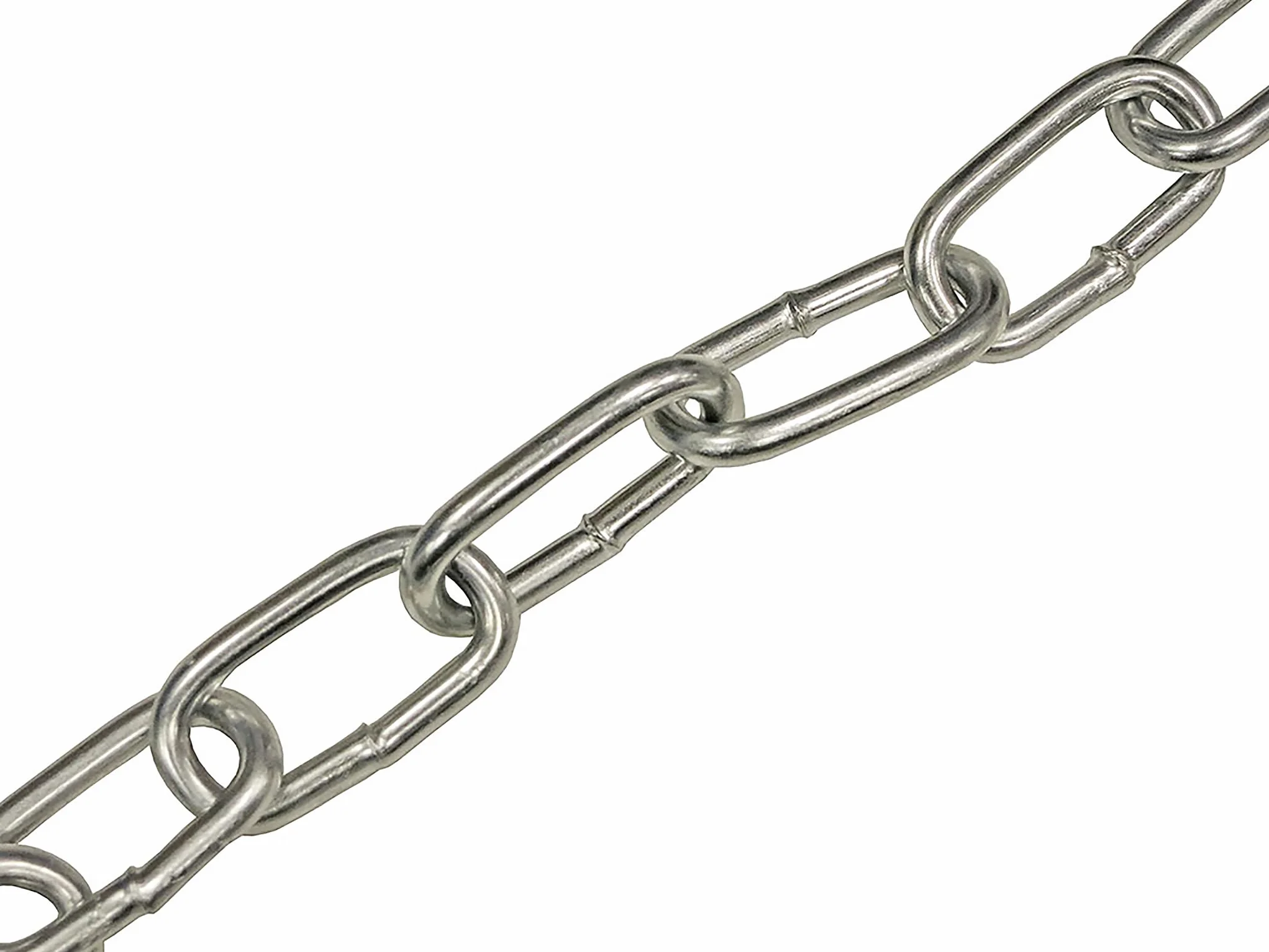 Łańcuch Faithfull A-Link ze stali ocynkowanej, spawany, DIN5685, łańcuch ogniwowy odporny na rdzę, długość 2,5 metra, średnica 6 mm, udźwig 250 kg