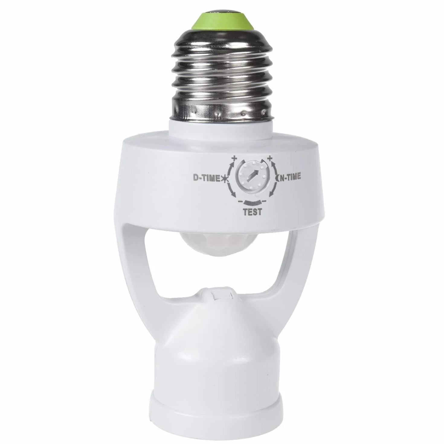 Maclean MCE233 Oprawka z czujnikiem ruchu i czujnikiem zmierzchu, adapter gniazda E27, zakres wykrywania, czujnik 360°, automatyczne oświetlenie (czujnik ruchu i czujnik zmierzchu)
