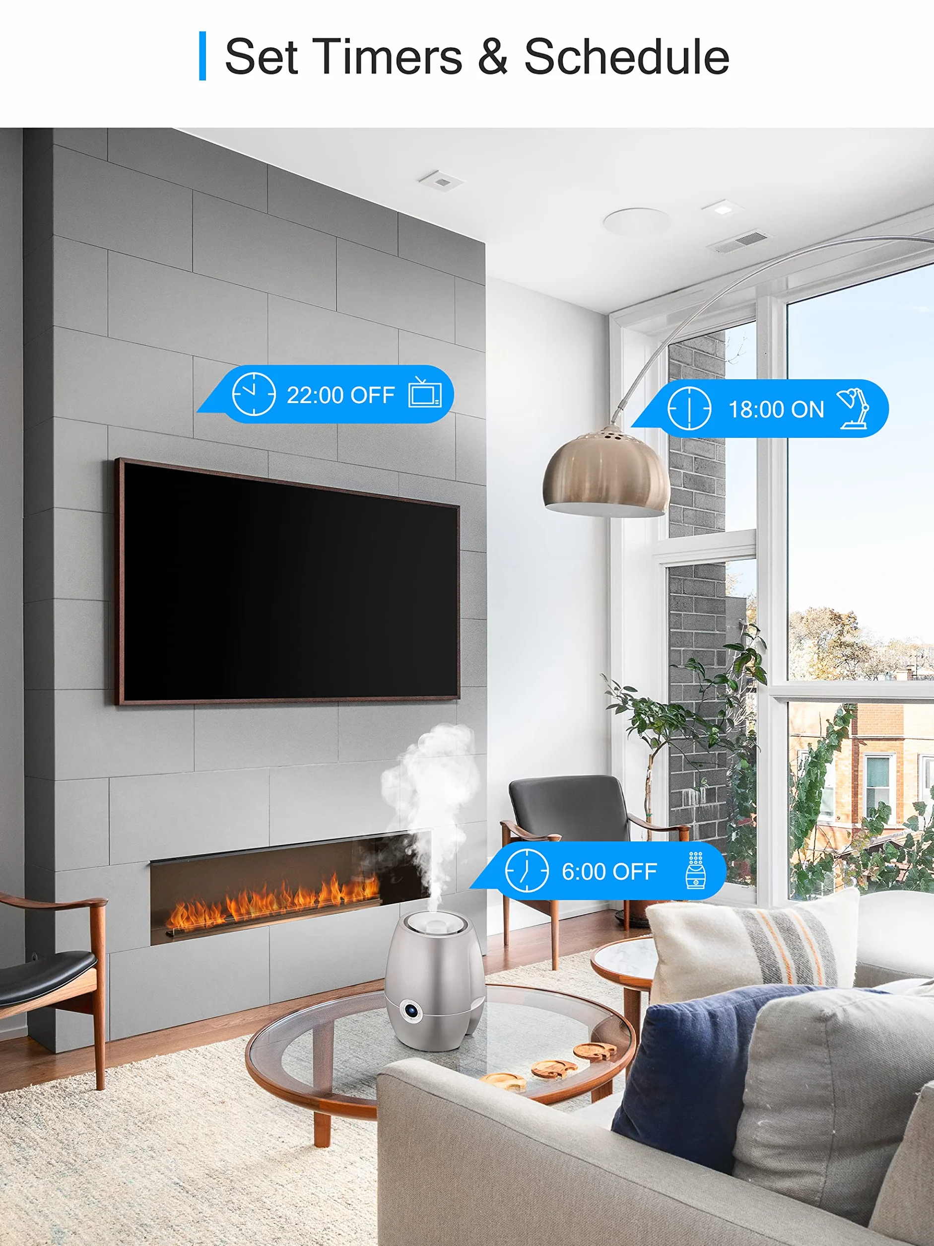 Inteligentne Gniazdko Wi-Fi z Pomiarem Prądu 2 sztuki 16 A Smart Home Alexa Google Home