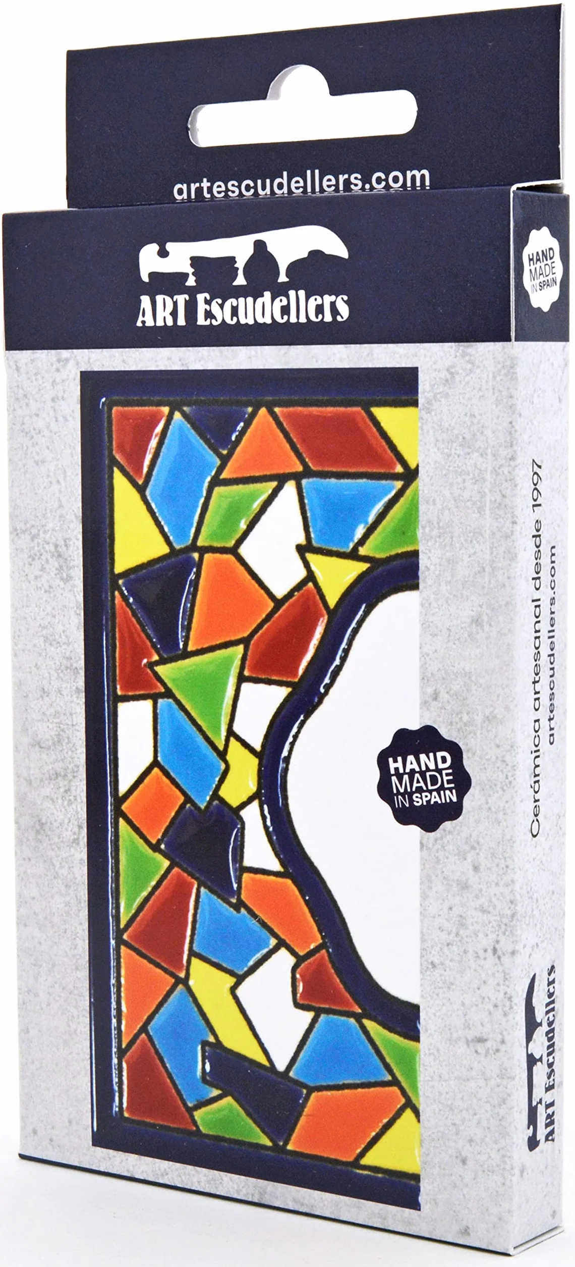 Litery do domów - 10 cm. Ręcznie malowane kafelki z literami do domów na znaki, adresy i nazwiska Numery adresowe do domów. Numery i litery adresowe domu Wzór MOSAICO MEDIANO 10,9 cm x 5,4 cm (KRAWĘDŹ)