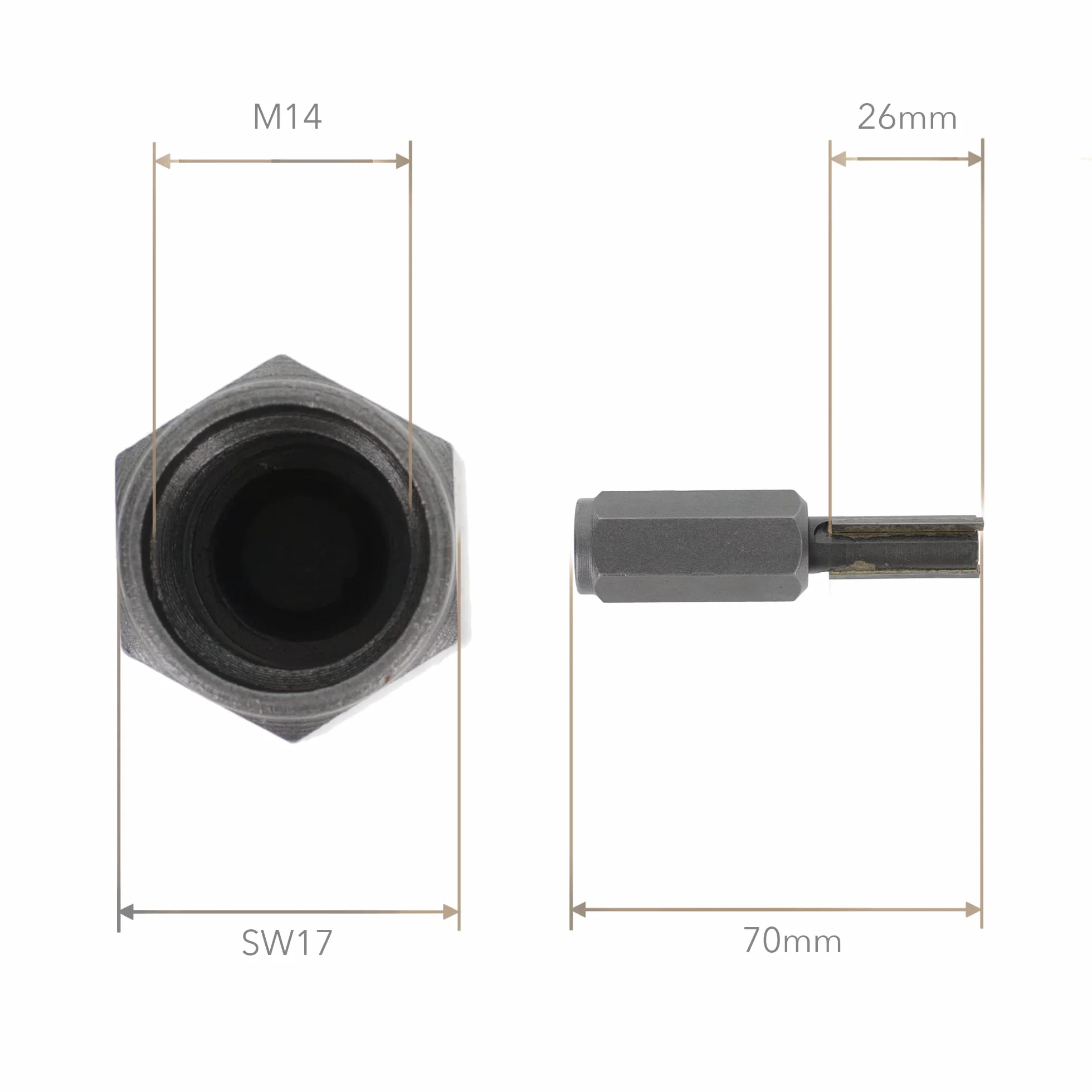 PRODIAMANT Frez do szlifierek kątowych 12 mm do zaprawy z gwintem M14