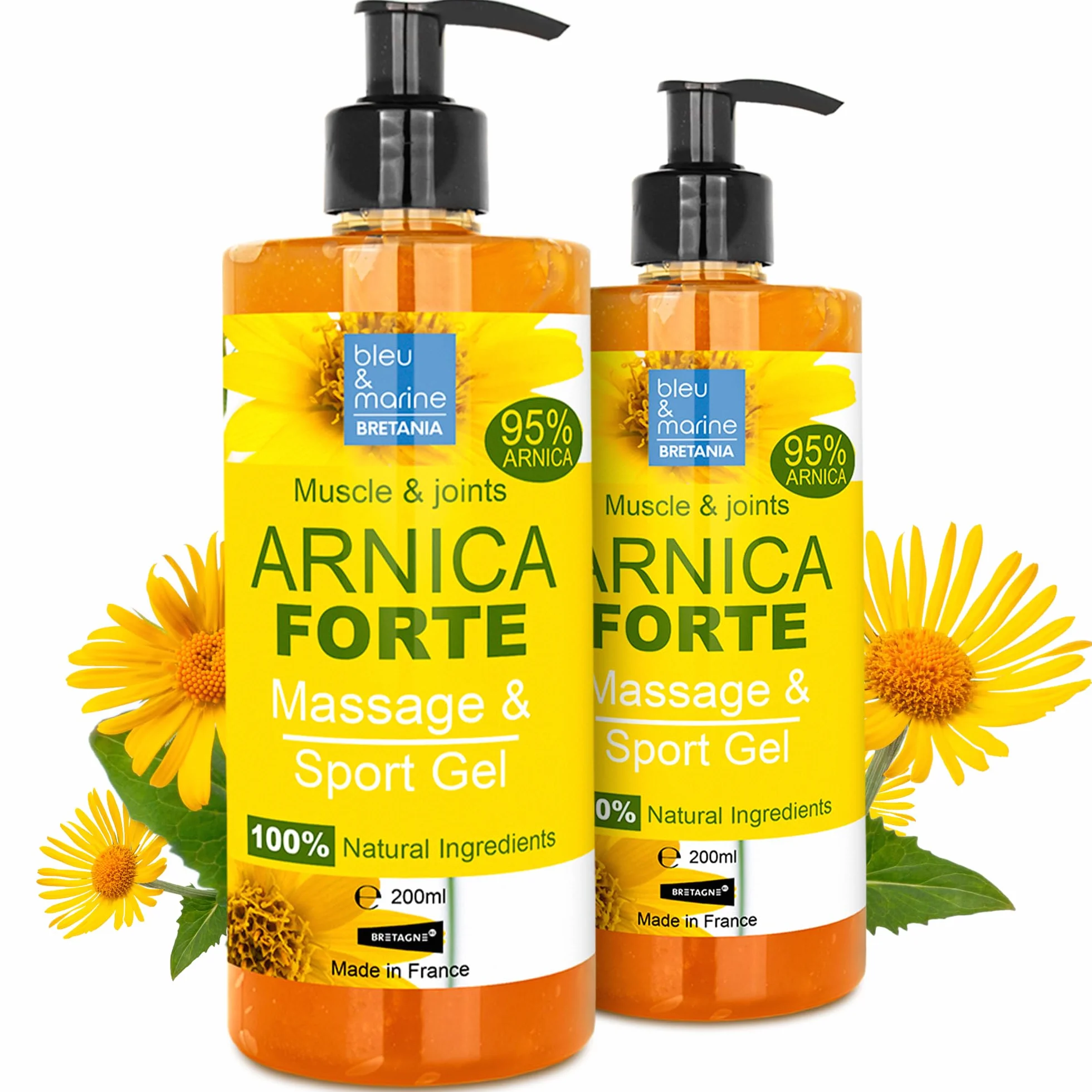 Arnika Gel Forte 90% znany balsam do mięśni i stawów. Żel Miracle Sports jako preparat i zabieg uzupełniający przed treningiem, 100% naturalny krem z arniki – 2 x 200 ml.