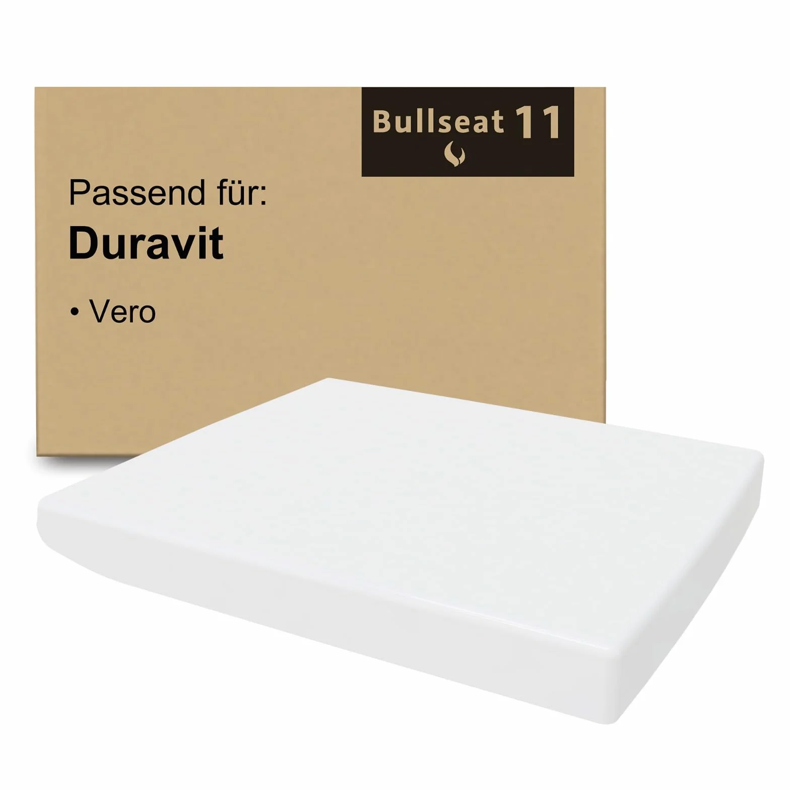 Bullseat Deska sedesowa dopasowana do Duravit Vero | wolnoopadająca | zdejmowana | mocowanie ze stali nierdzewnej