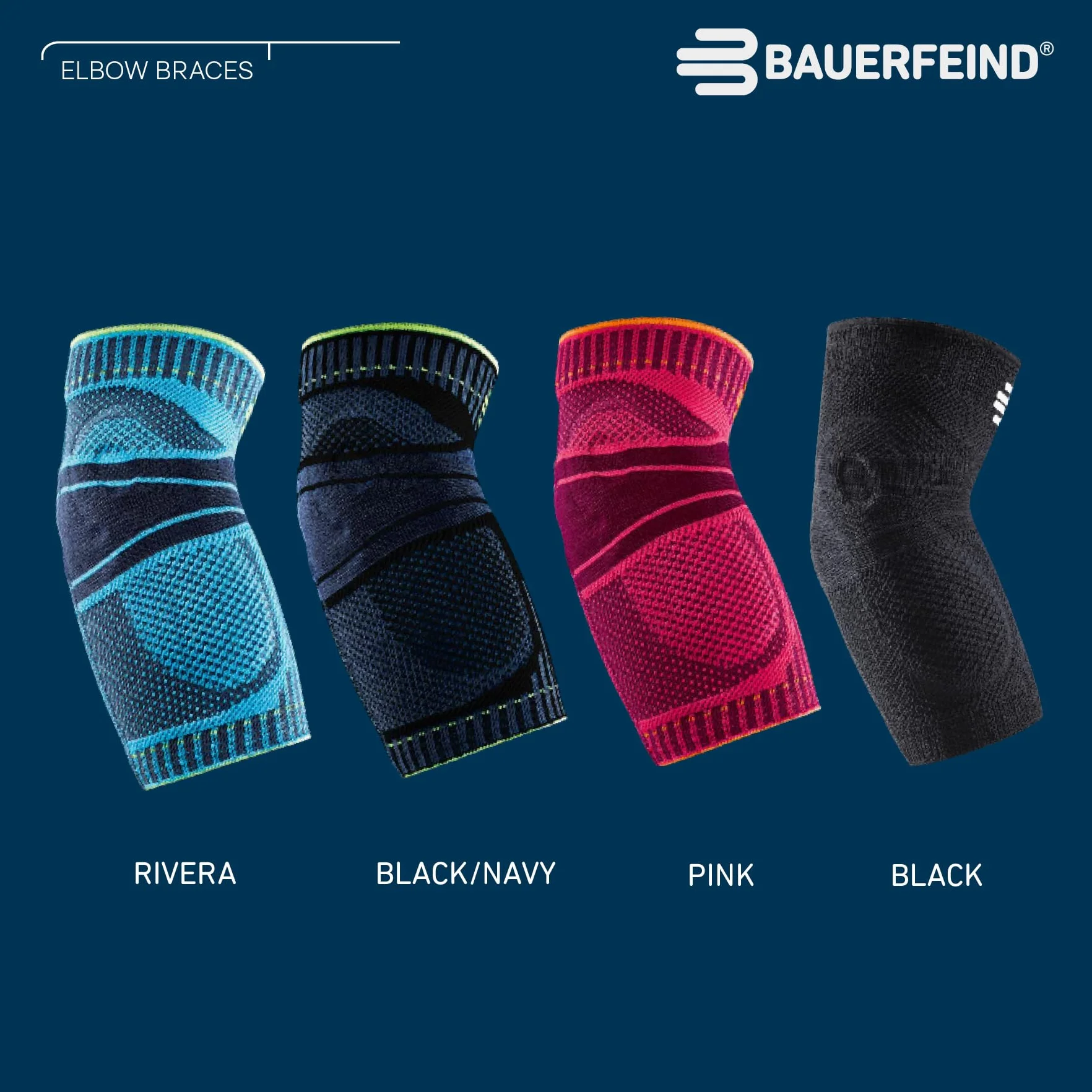 BAUERFEIND Bandaż na łokieć "Elbow Support" na łokieć tenisisty i łokieć golfisty, uniseks