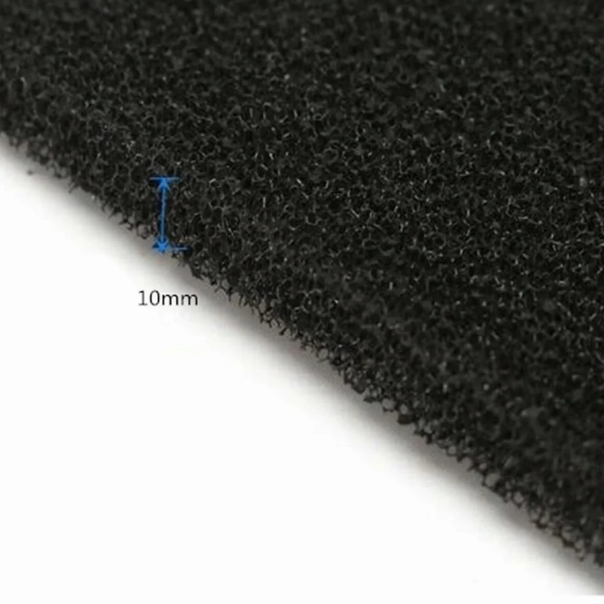 Zestaw filtrów z węglem aktywnym 130 x 130 x 10 mm - 10 sztuk, pianka poliuretanowa, zamiennik do odkurzacza dymu 493-1, FA-400, ZD-153, JH50 | filtr lutowniczy