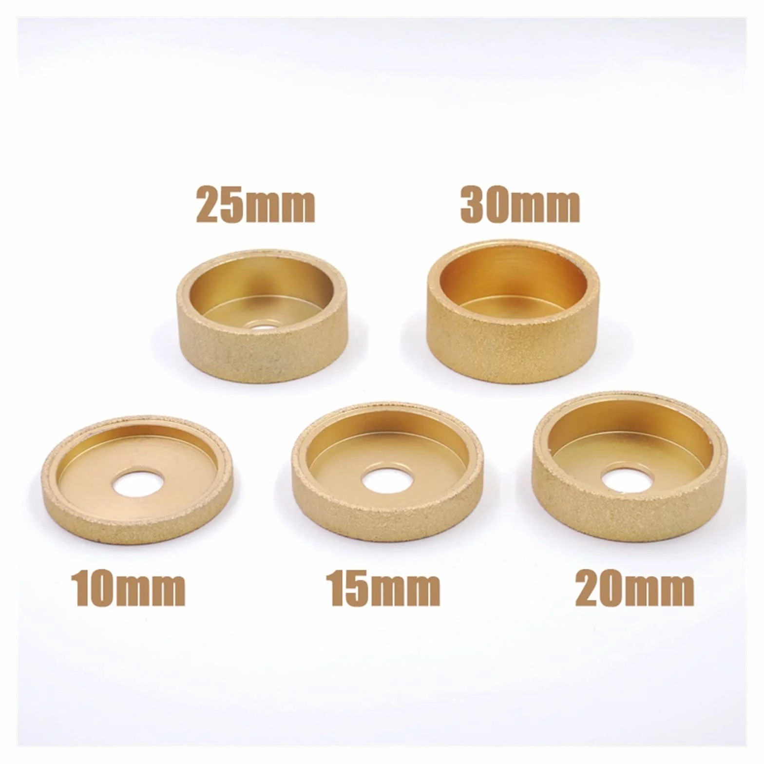 Diamentowa tarcza szlifierska Otwór o średnicy 20 mm 3 cale 75 mm lutowana na sucho ściernica diamentowa lutowana próżniowo Demi-bullnose krawędź marmurowa tarcza szlifierska(407 Shape 45mm)