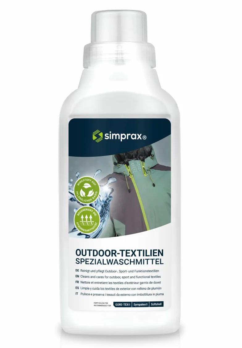 Płyn do prania w płynie do odzieży technicznej i outdoorowej – do Gore-Tex, Softshell, Sympatex, Lycra i polar – Odnawia oddychalność, eliminuje zapachy i zabrudzenia – przyjazny dla