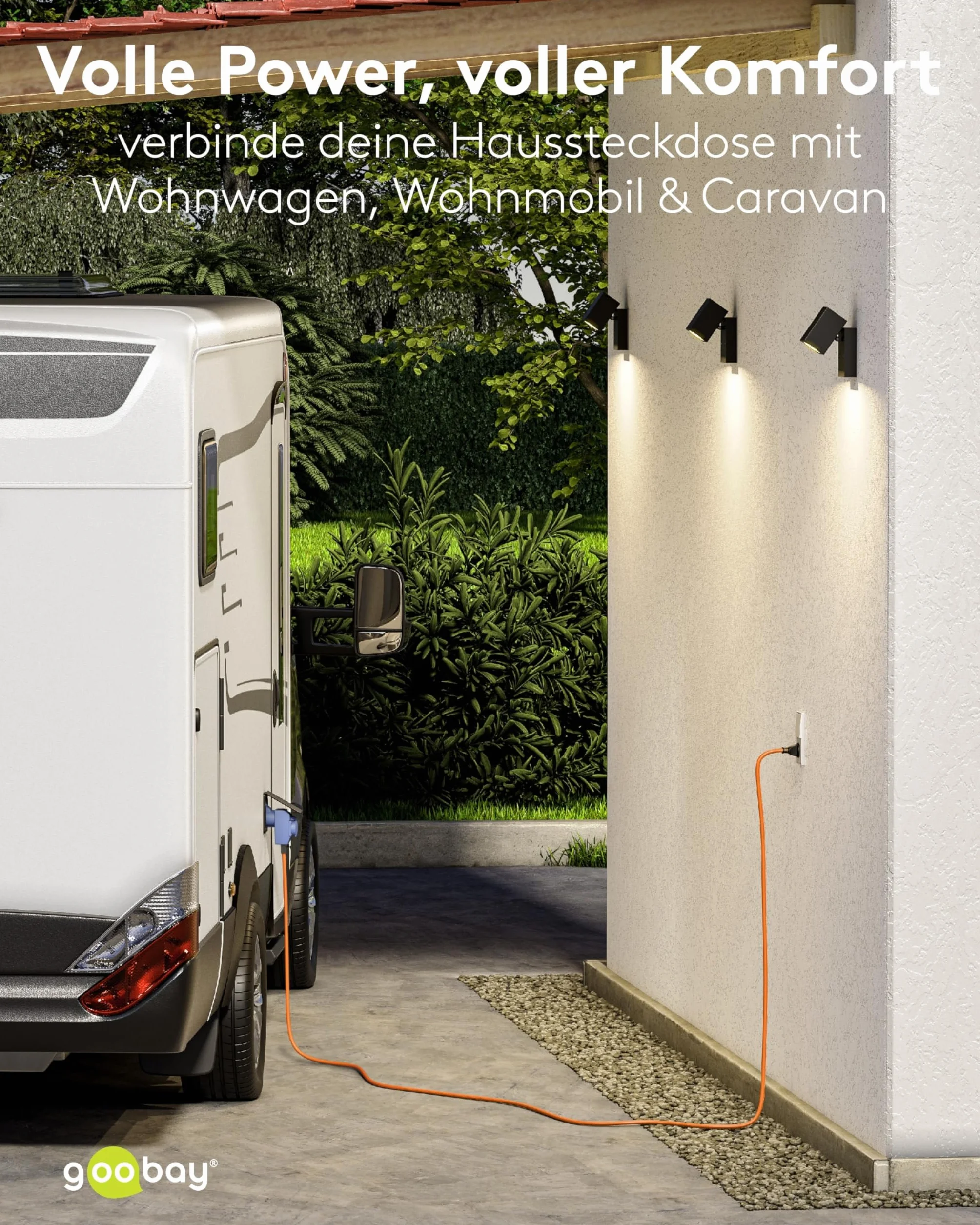 goobay Kabel adaptera CEE do przyczepy kempingowej 1,5 m