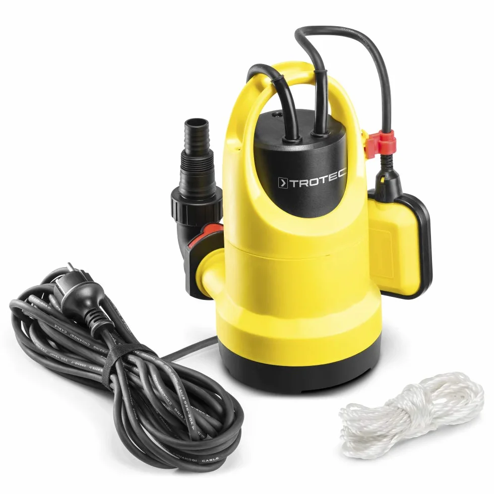 TROTEC TWP 4006 E pompa zatapialna czysta woda o dużej mocy 400 W do pompowania do 7300 litrów na godzinę