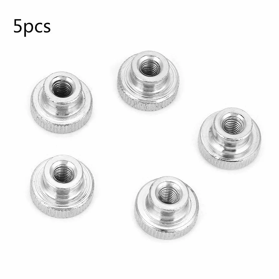 M3 M4 M5 M6 M8 M10 Vernickelter Kohlenstoffstahl Handfest Rändelmuttern Griff mit Muttern(M65pcs)
