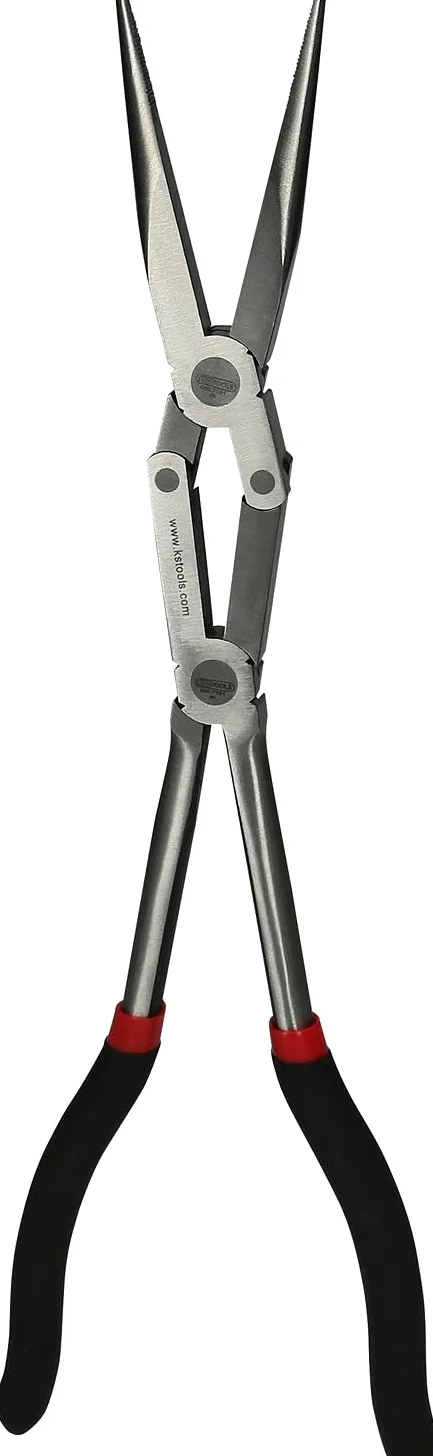 KS Tools 500.7161 Szczypce plaskie z podwójnymprzegubem, XL