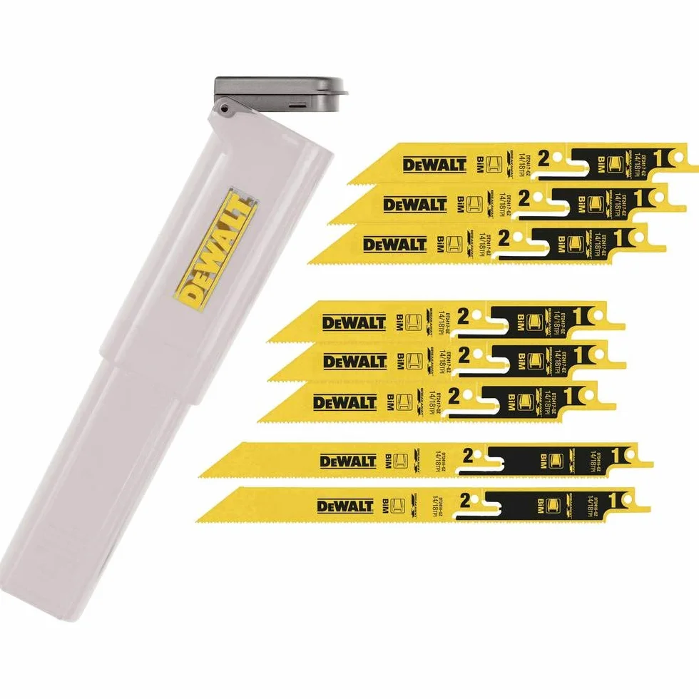 DeWalt DT2446-QZ 8-częściowy zestaw brzeszczotów do piły, 6 x 152 mm / 2 x 230 mm, 6 sztuk