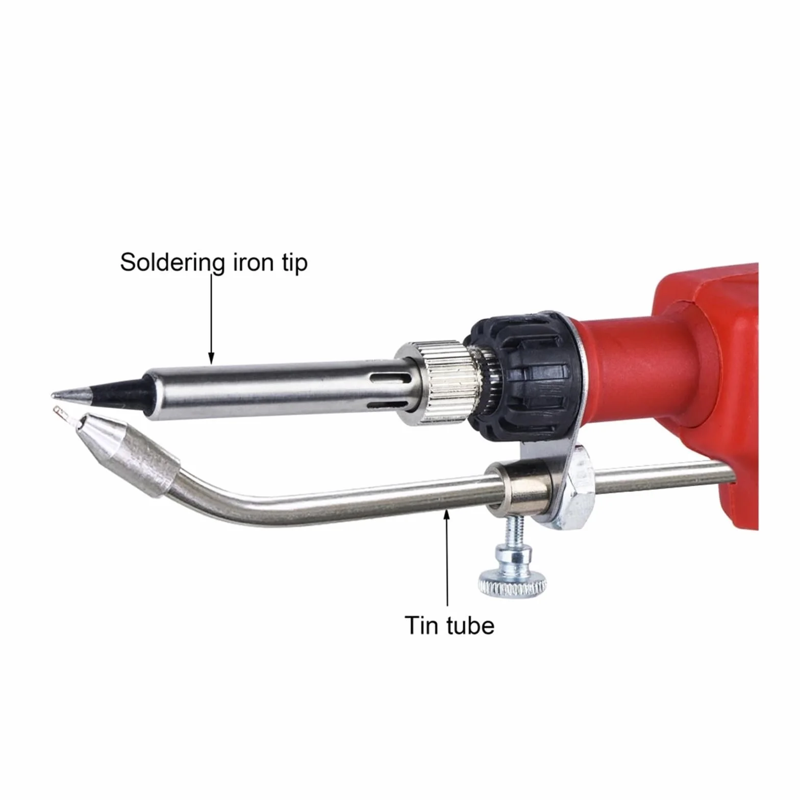 Pistolet Lutowniczy 80W Zestaw Pistoletu Lutowniczego Kolba Lutownicza Z 5 Szt. Grotów Lutowniczych Pompa Rozlutownicza Pęsety Druty Lutownicze Precyzyjne Podgrzewanie(129B-7)