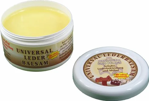 Uniwersalny balsam do skóry, 250 ml, z prawdziwym woskiem pszczelim, czyści i pielęgnuje odzież skórzaną, buty i meble