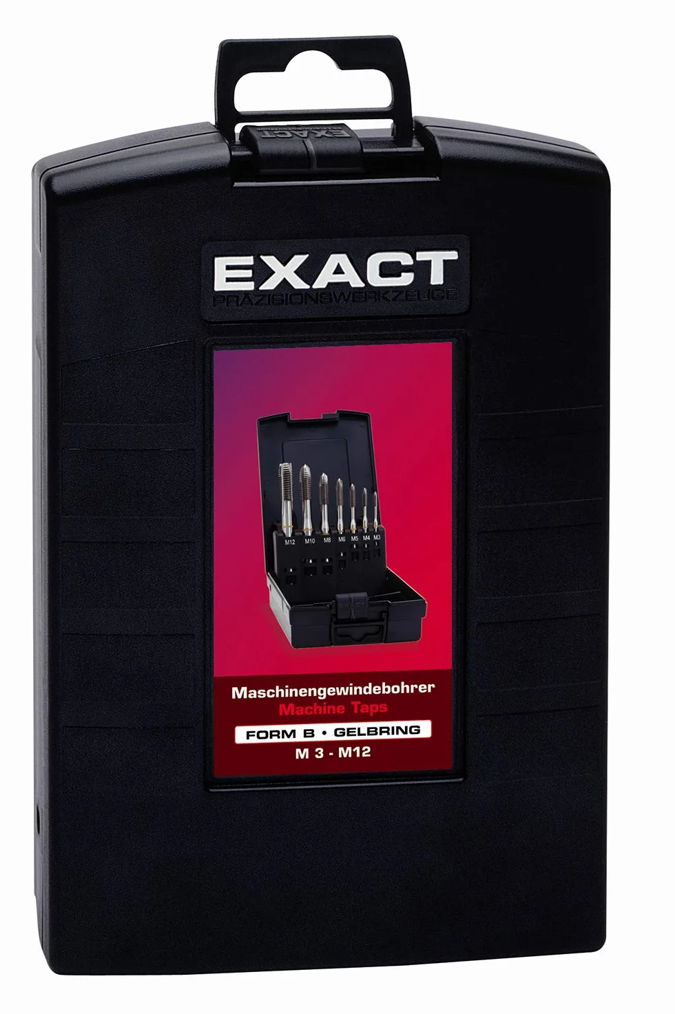 EXACT gwintowniki maszynowe zestaw M3-M12, HSS-E, DIN371/376, kształt B