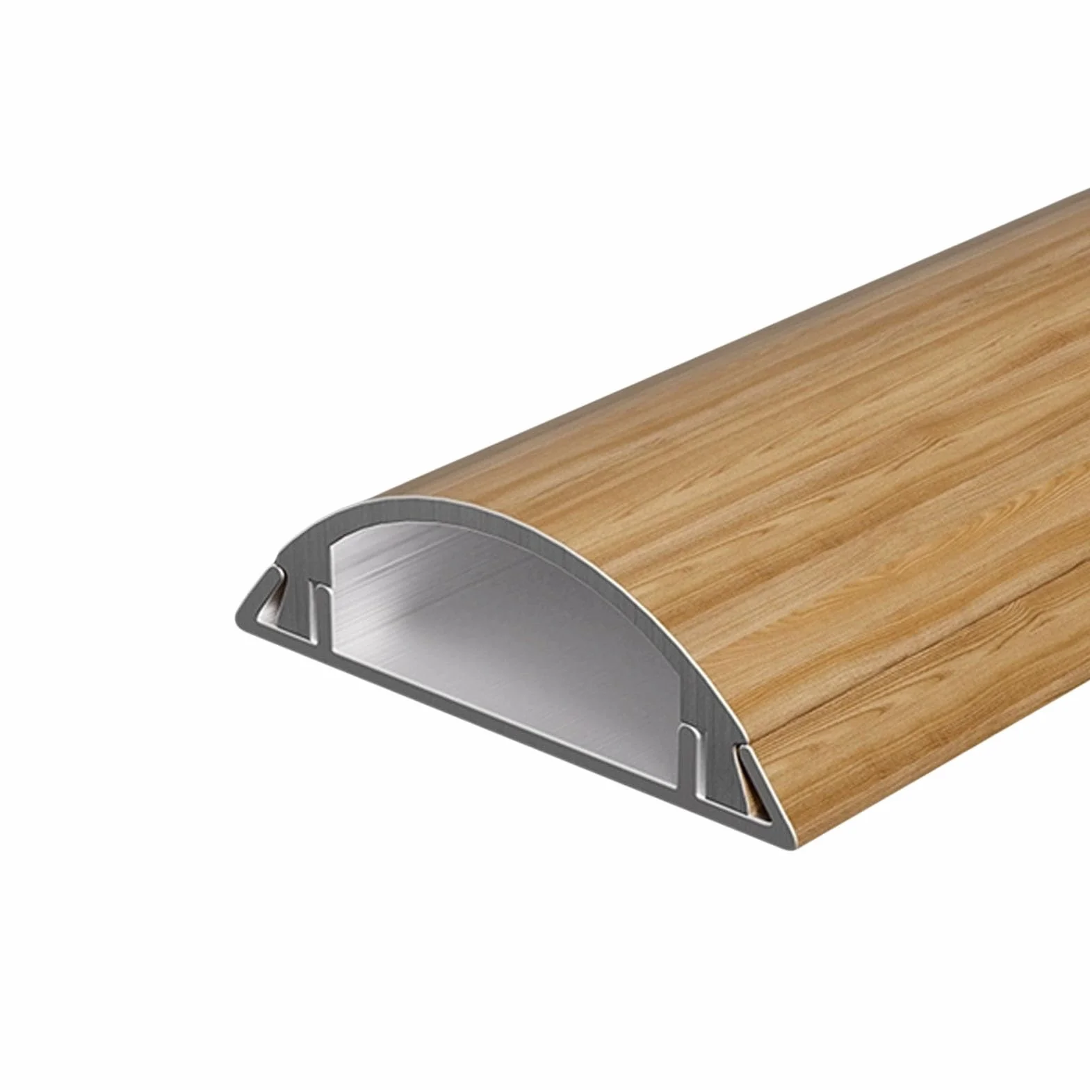 Metalowa Osłona Kabli 100cm Długie Mocne Samoprzylepne Osłony Kabli Podłogowych do Biur Domów Magazynów Dziedzińców(Yellow,50 * 14mm/1.96 * 0.55in)