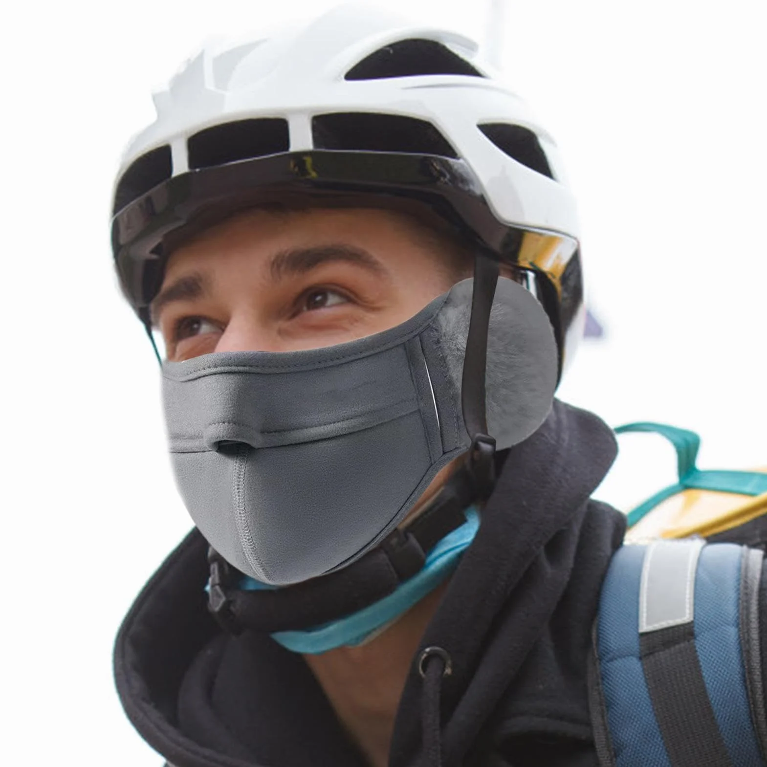 Zimowa twarz | twarz na zimną pogodę | termiczna osłona twarzy | polarowa zimowa maska na twarz z wiatroszczelną osłoną uszu, elastyczne dopasowanie unisex sporty outdoorowe nakrycie głowy osłona