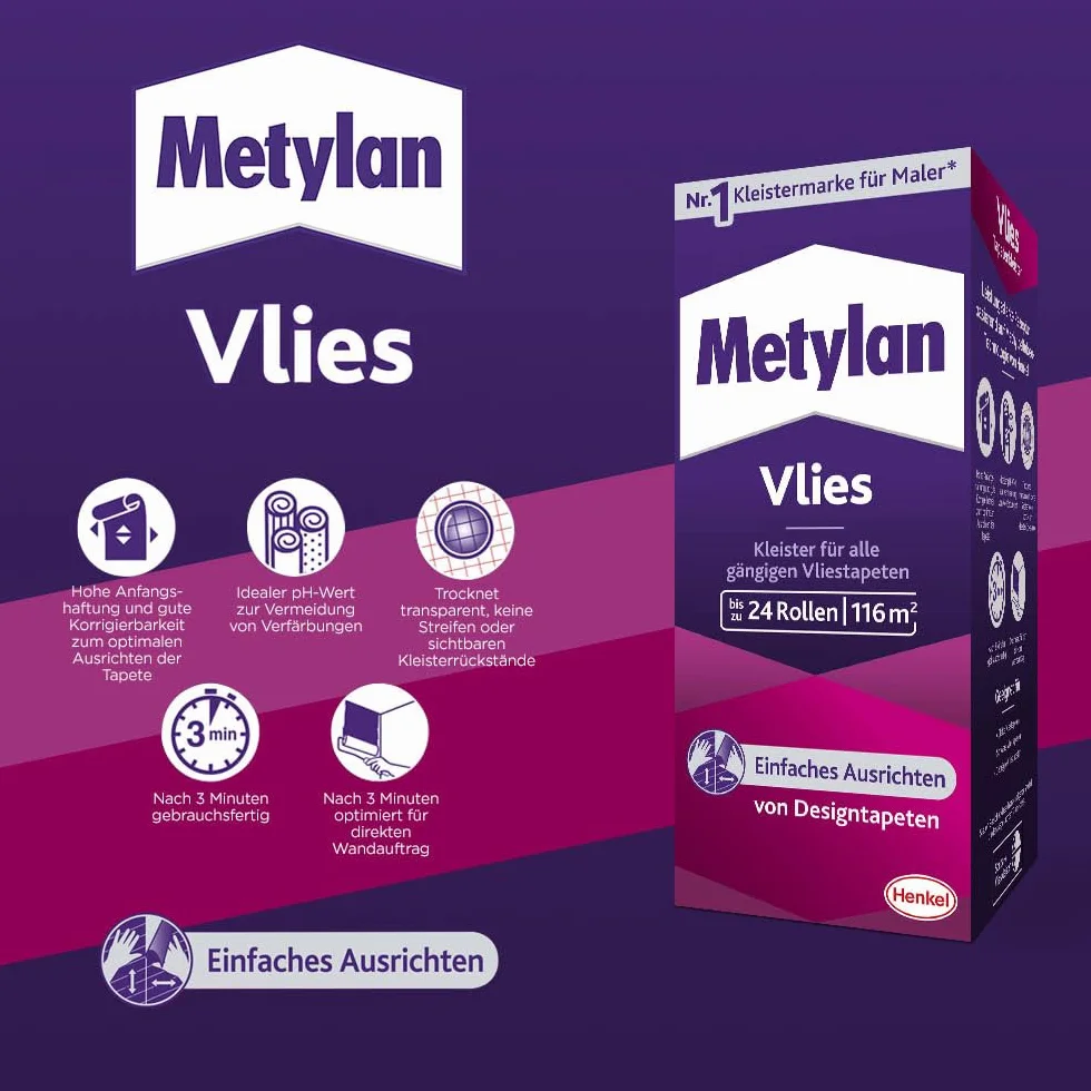 Metylan Klej do Tapet, Przezroczysty, 360 g