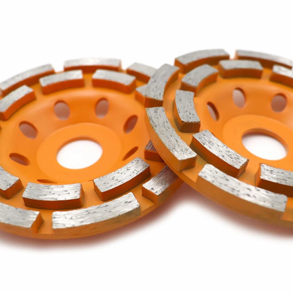 1 szt. 4,5"/Średnica 115 mm, prasowane na gorąco, dwurzędowe diamentowe ściernice garnkowe do betonu, muru, granitu, płyta szlifierska, 1 szt. 4,5"/Średnica 115 mm, 1