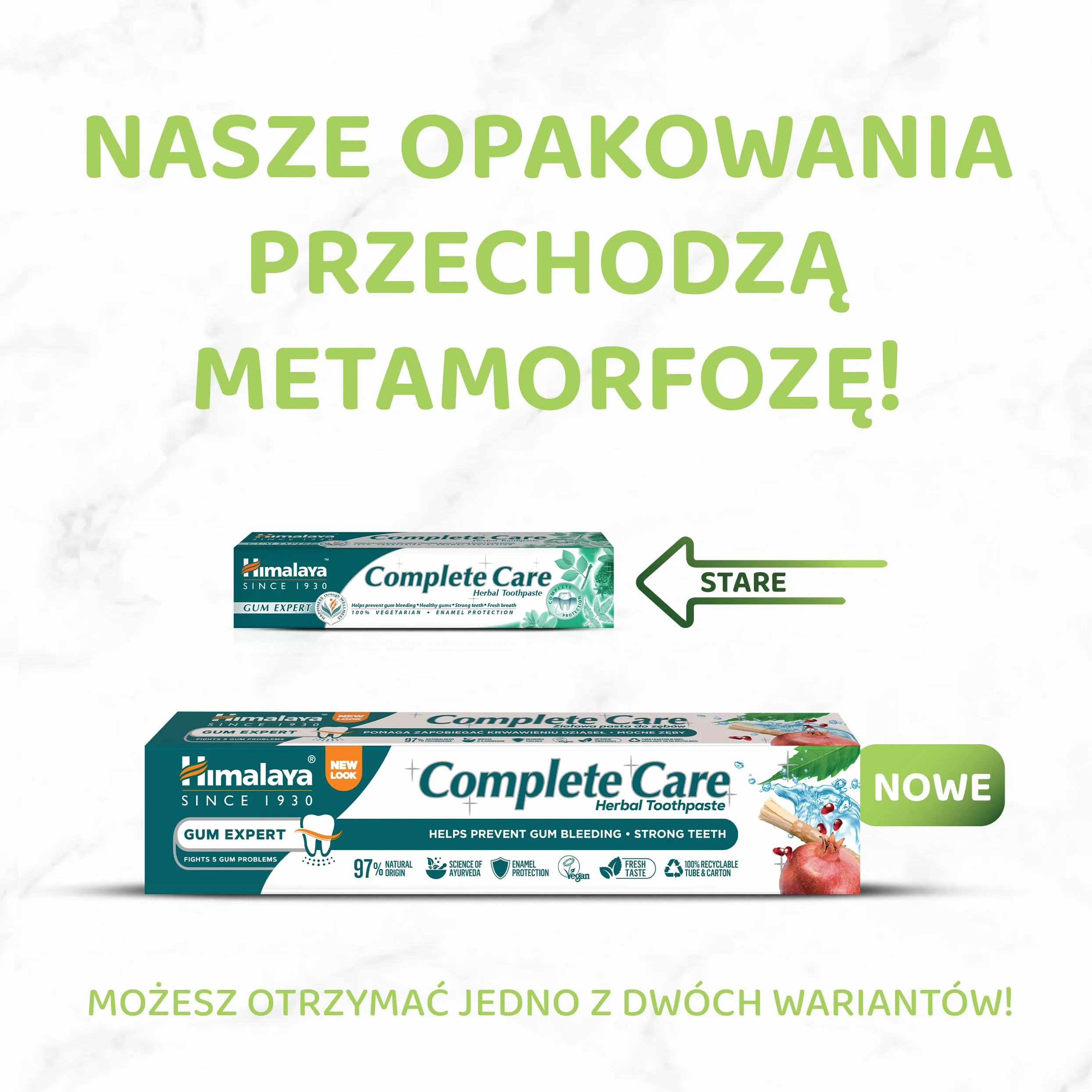 Himalaya Herbals Complete Care Herbal Gum Expert Toothpaste 75ml e - 100% Vegetarian & Free from Parabens