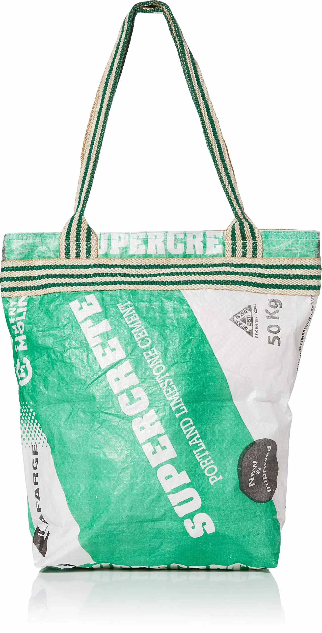 Zielona Torba Z Recyklingu Cementu Z Bawełną Podszewka 25 g