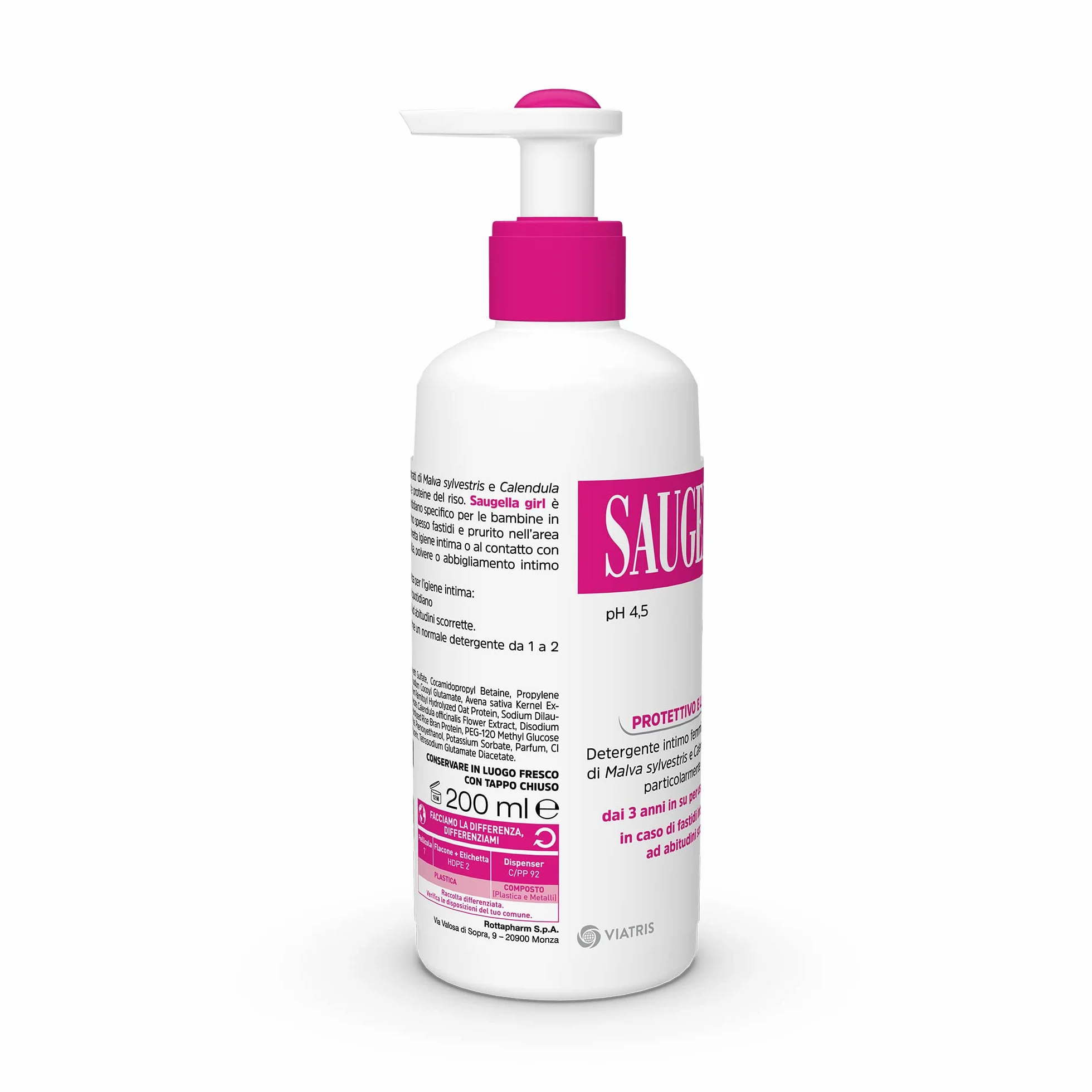 Saugella Girl Codzienna bielizna do mycia dla dziewczynek 400 ml