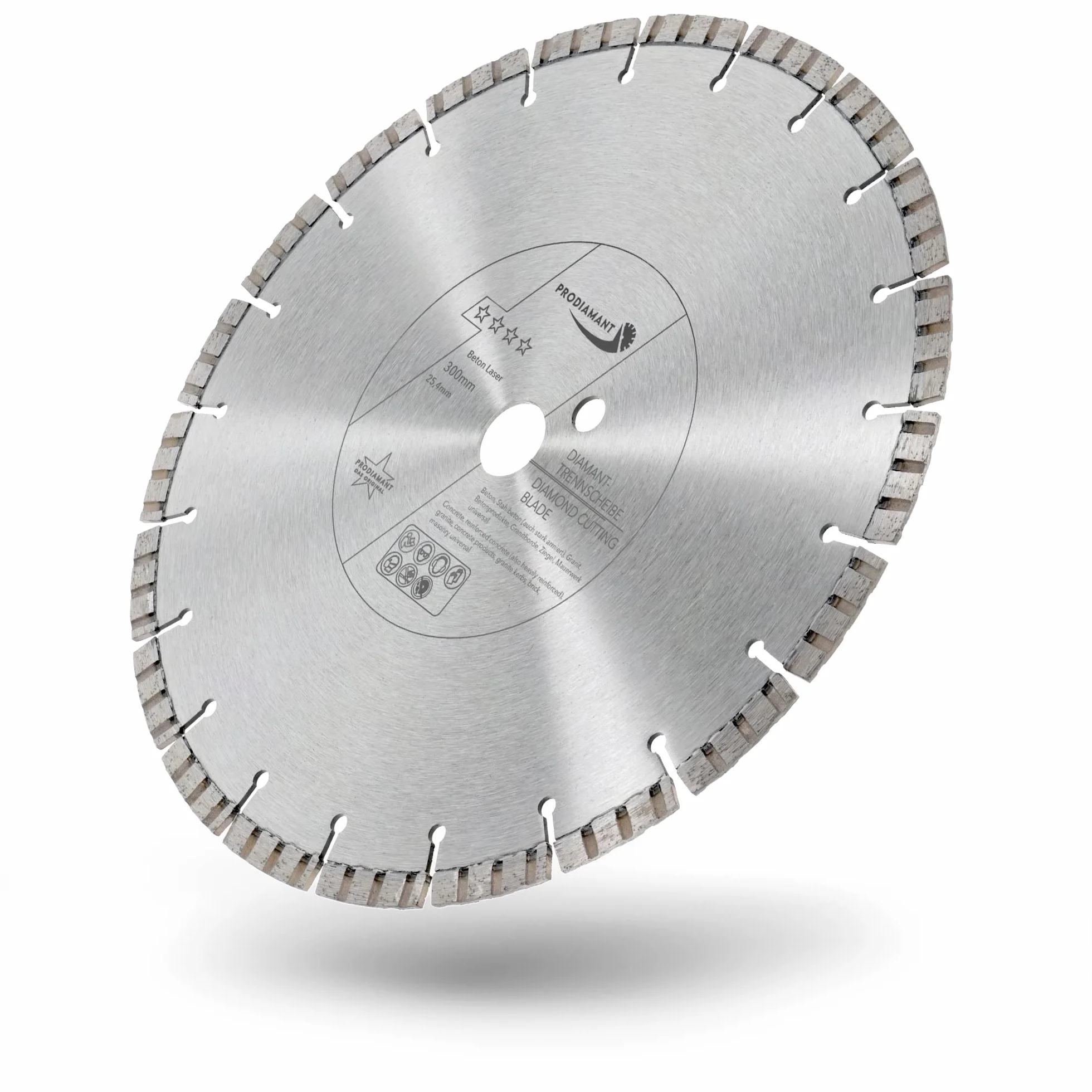 PRODIAMANT Premium diamentowa tarcza do cięcia betonu Laser 300 mm x 25,4 mm diamentowa tarcza do cięcia spawana laserowo