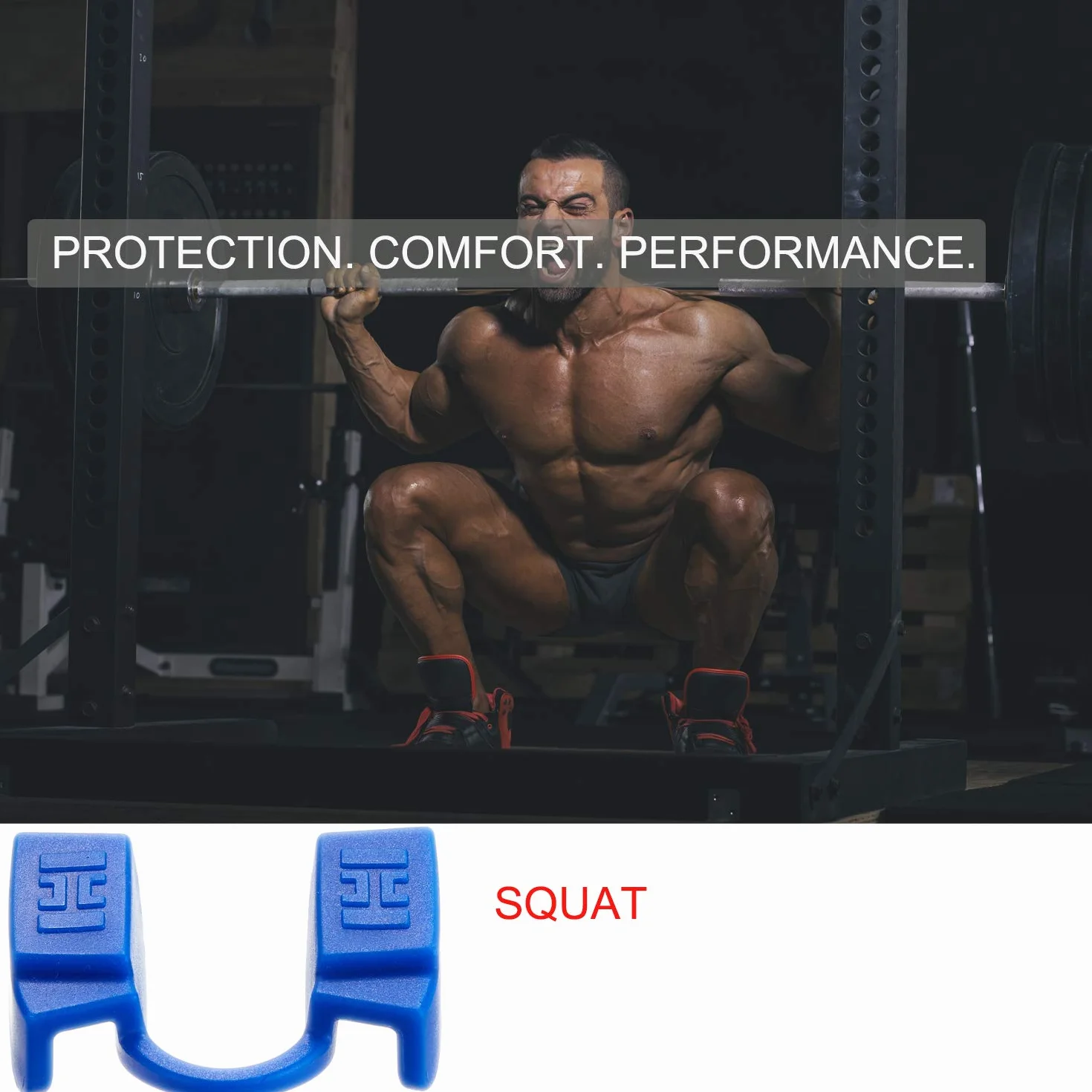 Ustnik do podnoszenia ciężarów, do fitnessu i studia fitness, trójboju siłowego, ochrona jamy ustnej do wszystkich rodzajów sportów siłowych, niska szczęka, brak kontaktu (2 sztuki czarne)
