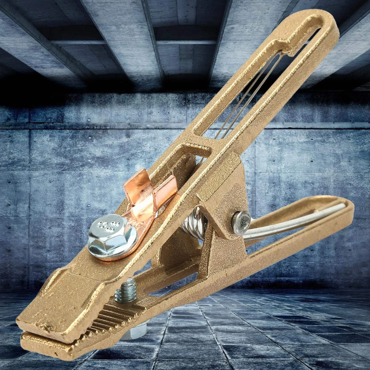 Zaciski spawalnicze Akozon 260A 300A 500A Mosiądz Materiał Kształt Uziemienie Zacisk spawalniczy do spawarki (260A)