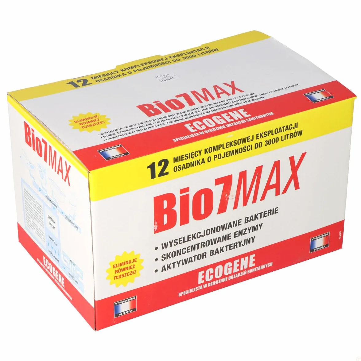 Max 2kg Ecogene bakterie do oczyszczalni