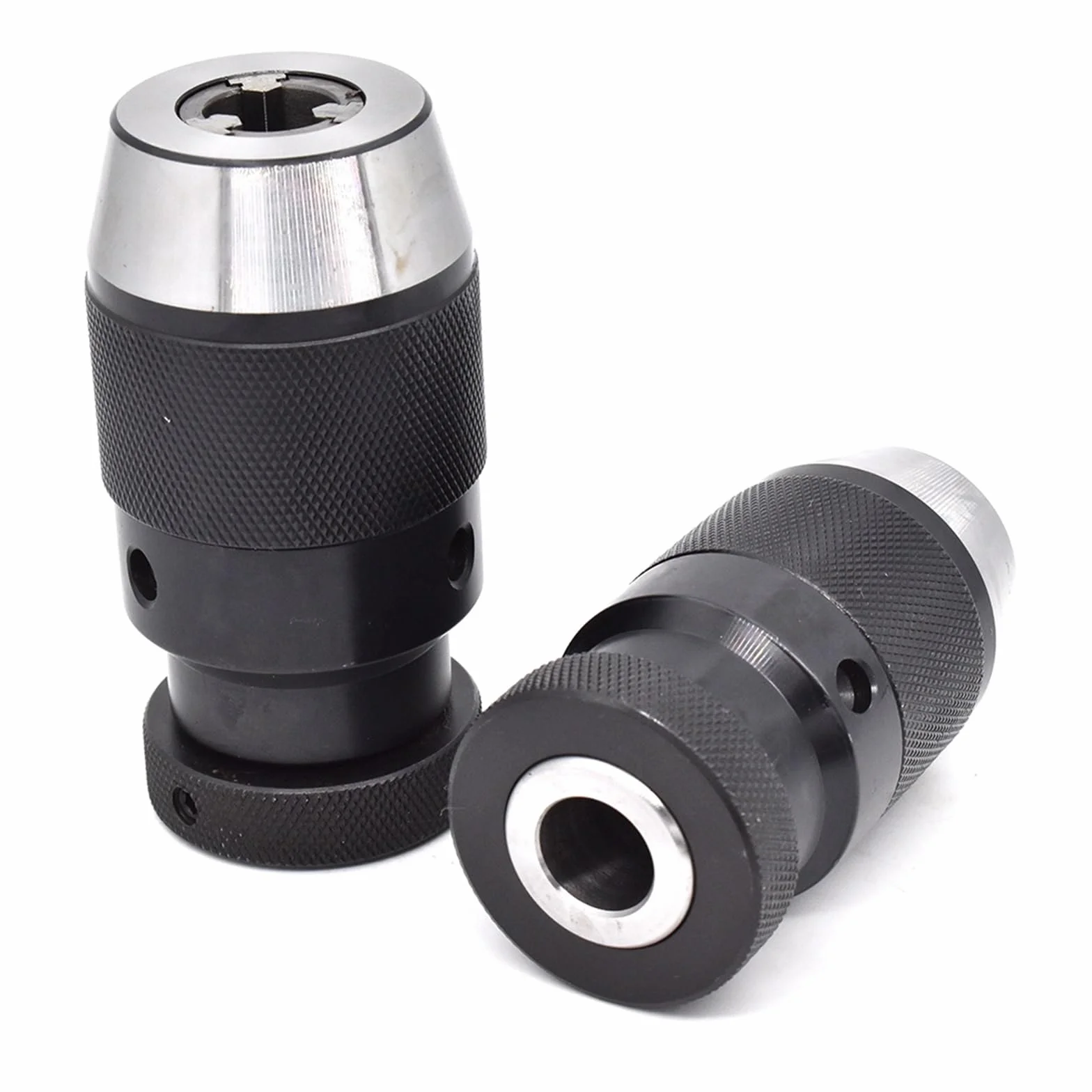 1 sztuk wkład B18 B22 automatyczny uchwyt wiertarski B10 B12 B16 uchwyt wiertarski samozaciskowy uchwyt gwintowany bezkluczykowy do wiertarki (Color : B10(0.5MM-6MM))