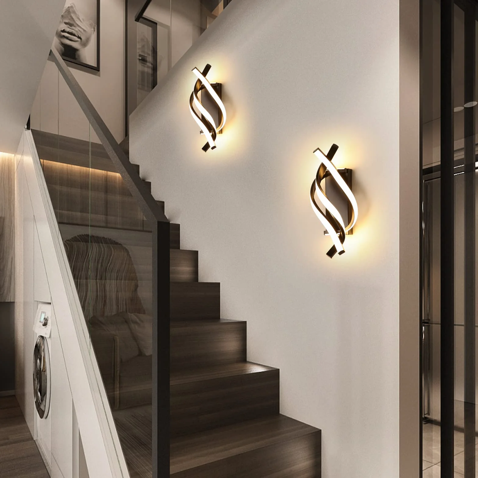 Comely Kinkiet LED 22W 2500LM Prosta Lampa Ścienna Wewnętrzna