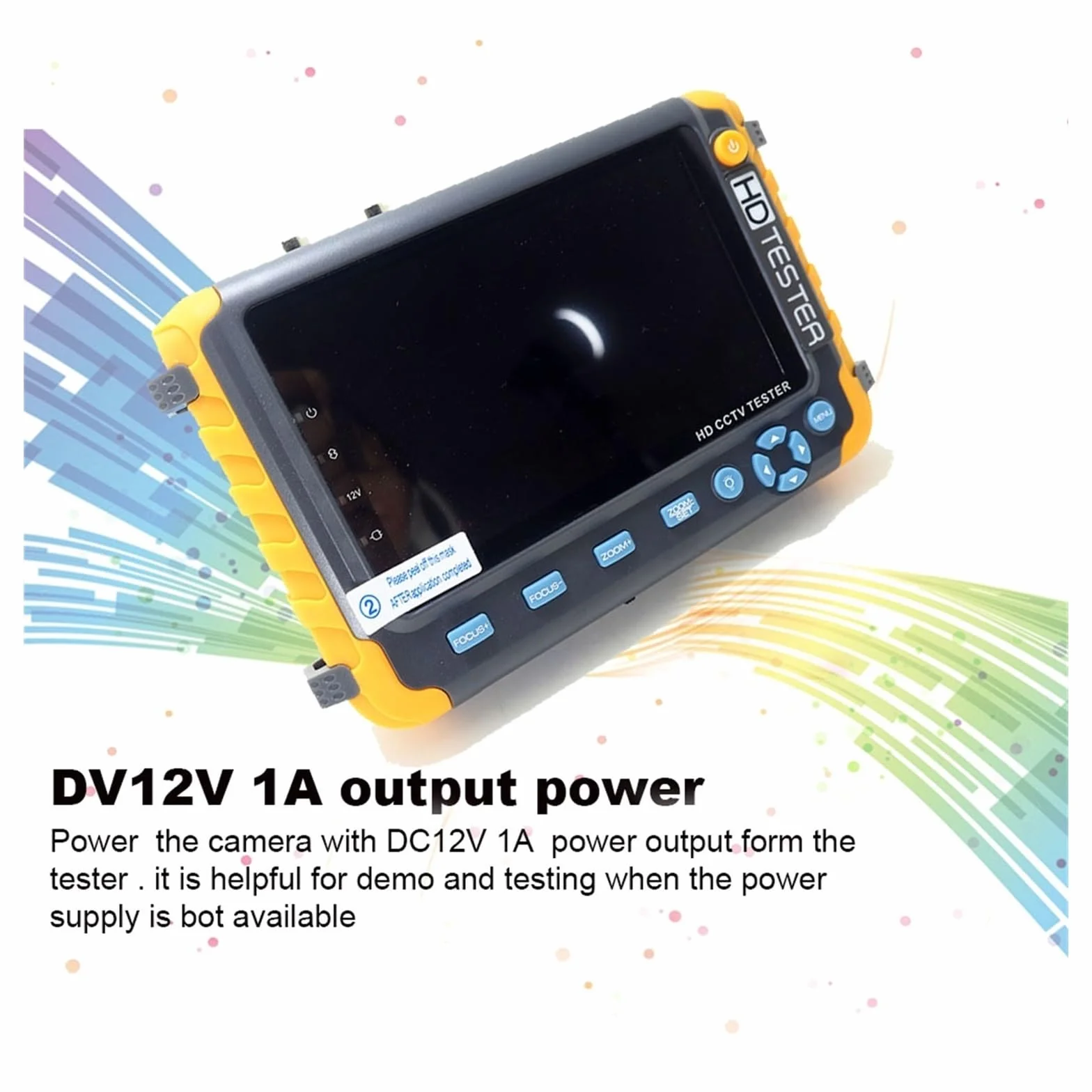 Tester CCTV, IV8W Monitor testera kamery 5 cali | Z TFT LCD HD 8MP TVI AHD 8MP CVI CVBS 1080P Tester CCTV Wejście VGA do testowania kamer CCTV i IP.