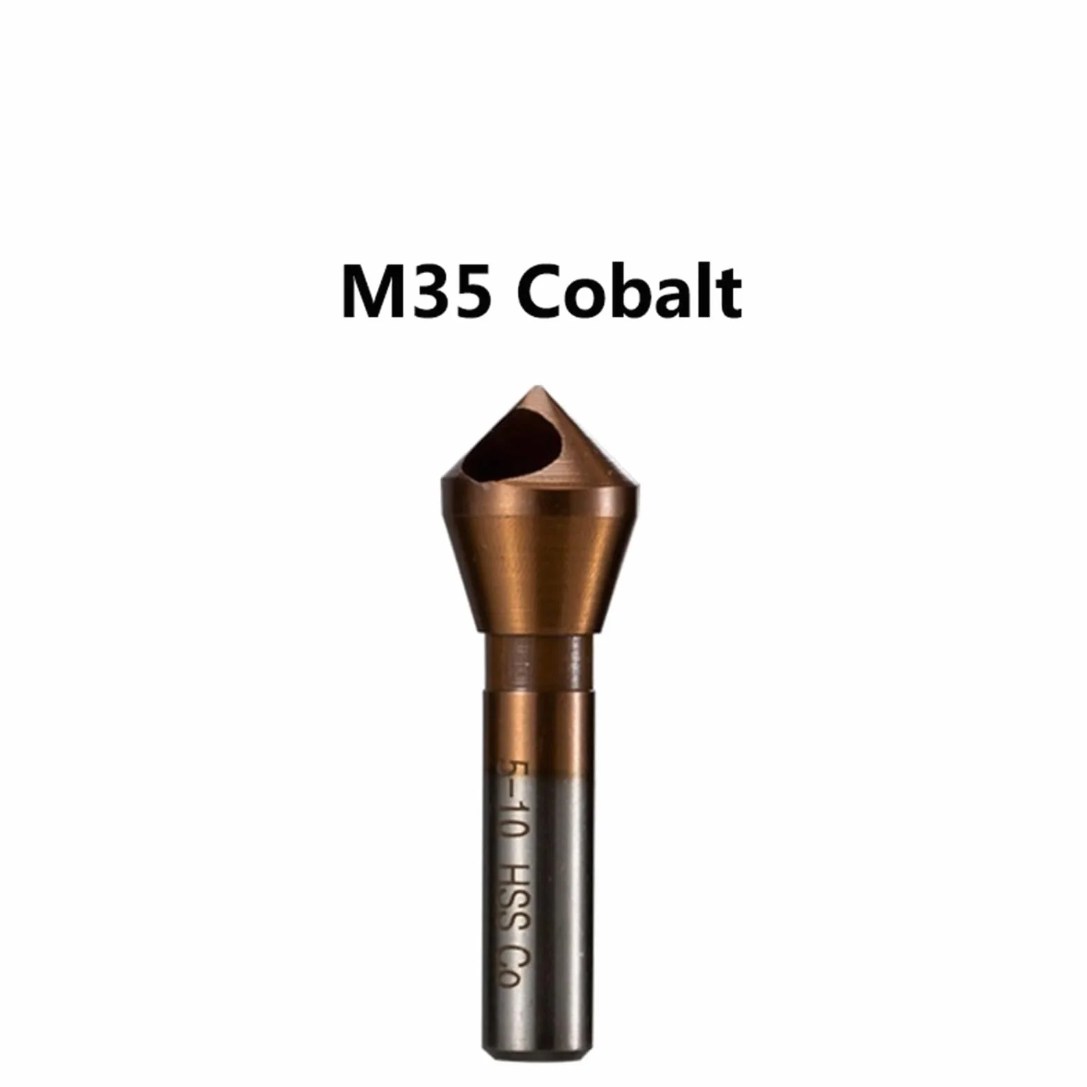 Wiertło pogłębiające HSS M2 M35 kobaltowe okrawanie 90 stopni typ otworu fazowego 1 szt. (kolor: M35 kobalt, rozmiar: 5-10 mm)