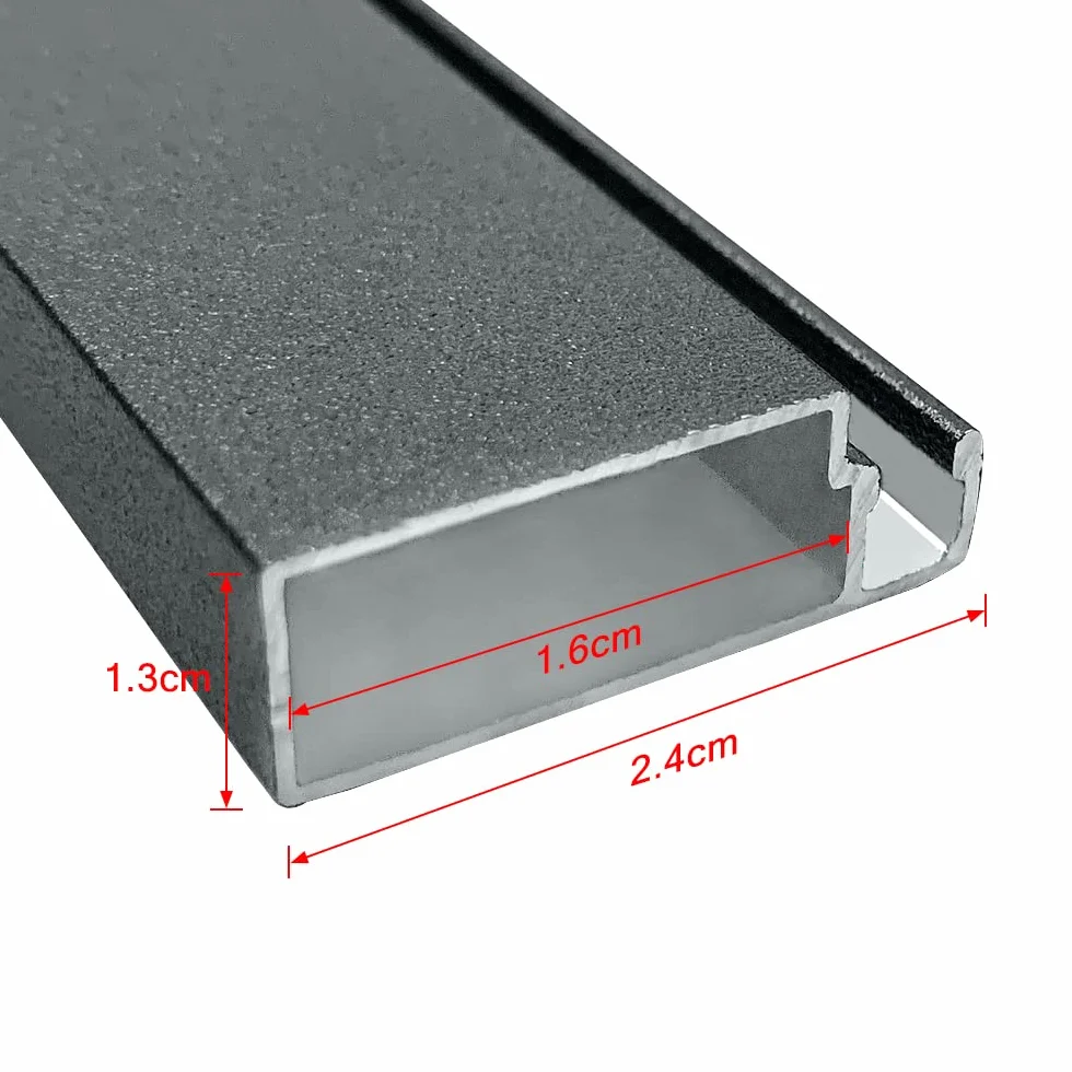 Froadp 120×140cm Siatka Przeciw Owadom na Okno z Białą Ramką Aluminiową Włókno Szklane Moskitiera Wysuwana na Kurz bez Wiercenia Wysuwana Siatka na Muchy dla Tarasów Balkonowych (Antracyt)