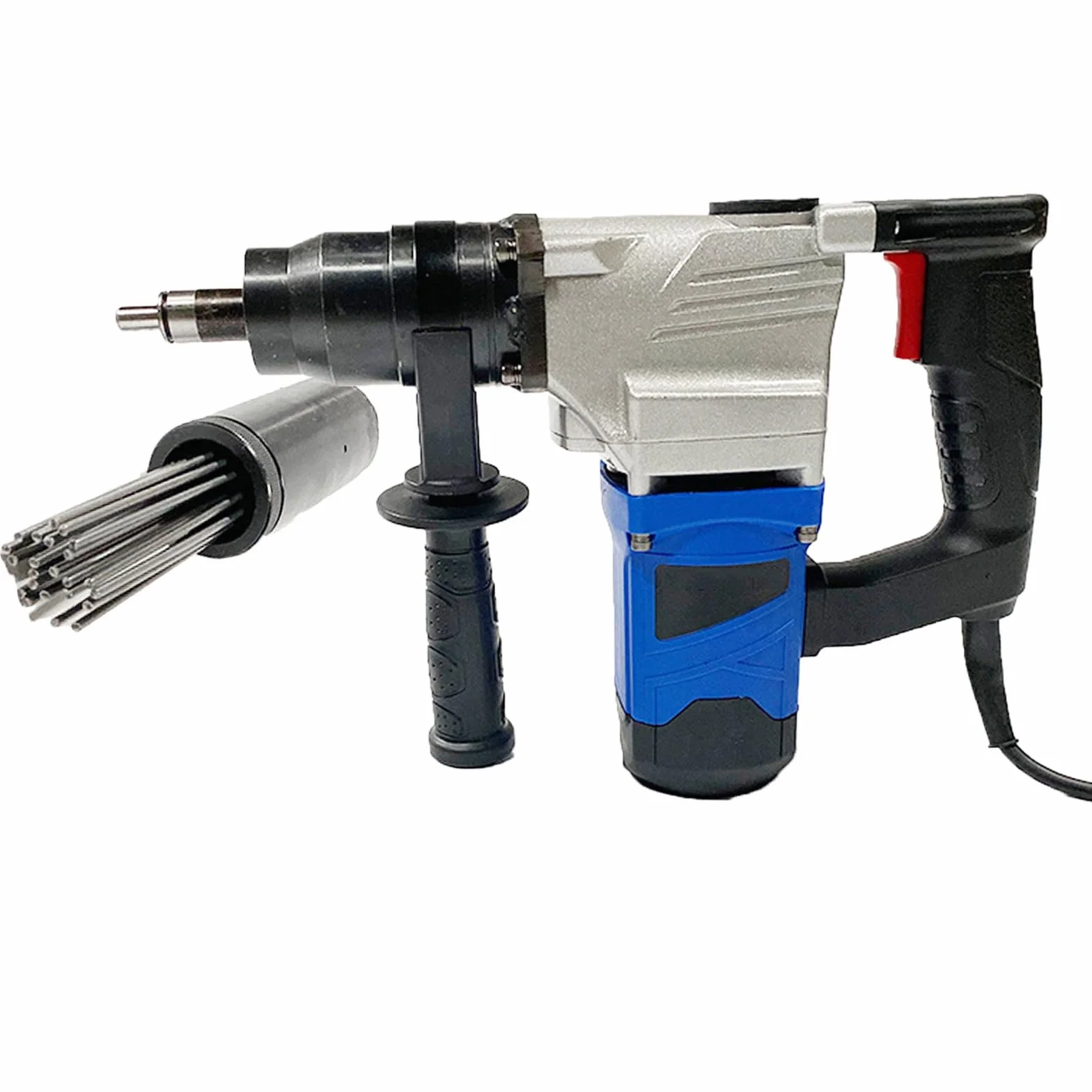 Elektryczny pistolet do odrdzewiania, pneumatyczna maszyna do czyszczenia rdzy 1100 W, wydajne narzędzie igłowe do usuwania rdzy, żużla i farby z rur stalowych
