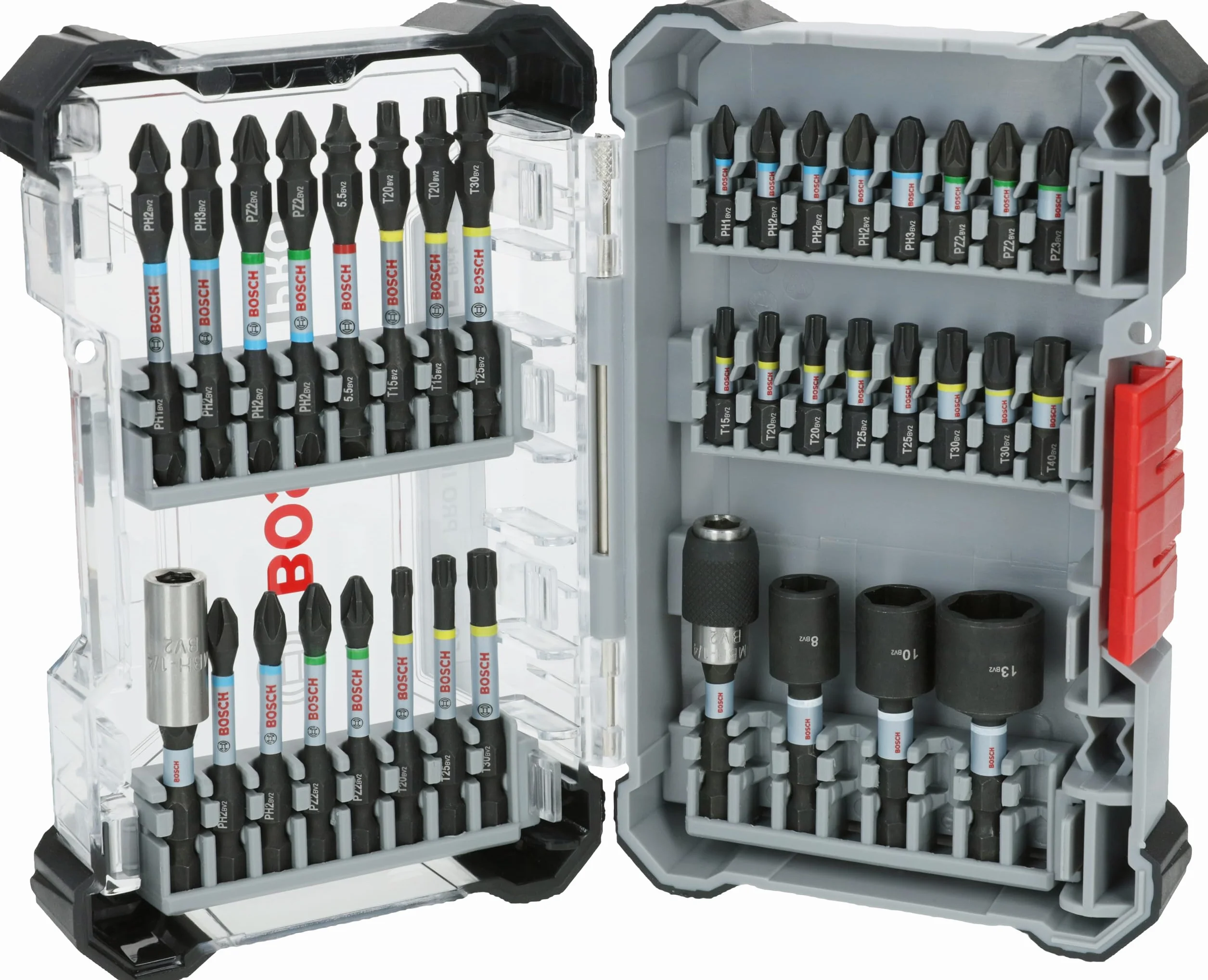 Bosch 36 x PRO Impact Set, 36-częściowy (200 x 107 mm, profesjonalne akcesoria śrubokręt, śrubokręt)