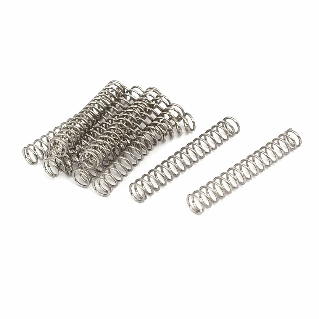 Aexit 0.7mmx6mmx40mm Sprężyny naciskowe ze stali nierdzewnej 304 10szt(Ressorts de compression en acier inoxydable 304 de 0,7 mm x 6 mm x 40 mm, 10 pièces