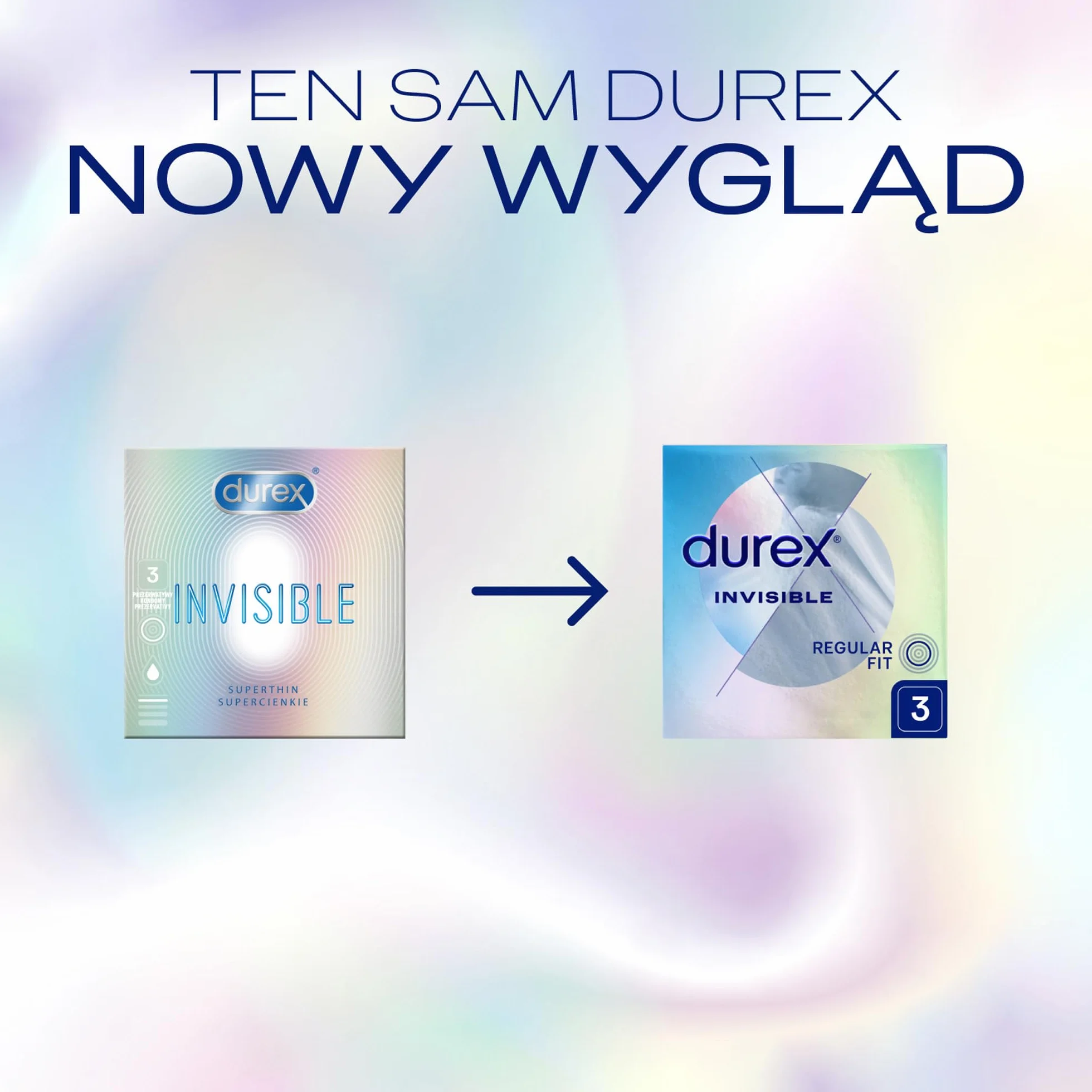 Durex Invisible Prezerwatywy supercienkie 3 szt.