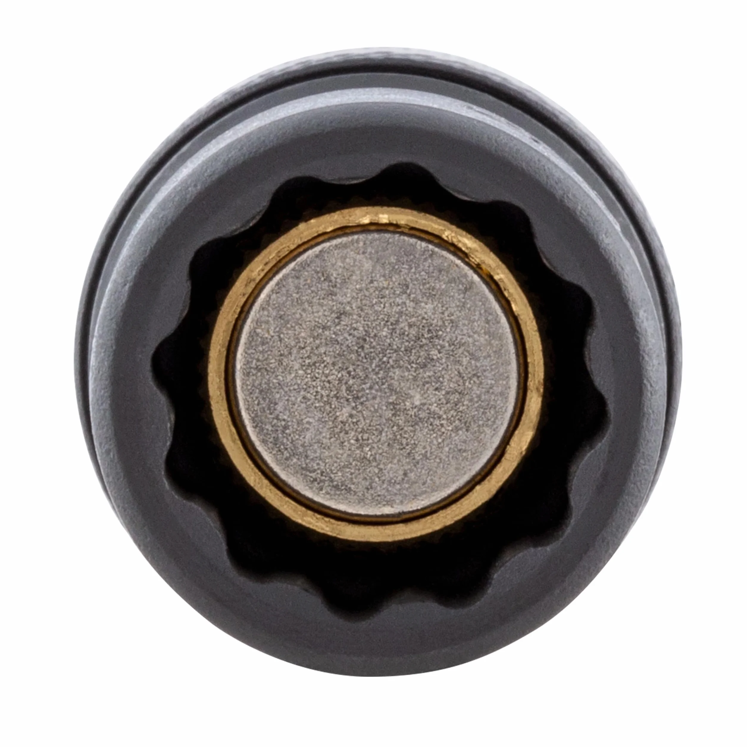 SUNEX TOOLS 1825 1/4-calowy uniwersalny zestaw nasadek magnetycznych, metryczny, 12-punktowy, Cr-Mo, 5 mm - 15 mm, 11-częściowy