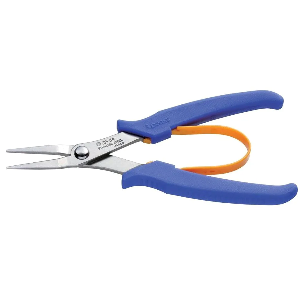 3. Szczypce stożkowe ze stali nierdzewnej SP-34A ze sprężynami z tworzywa sztucznego, 150 mm