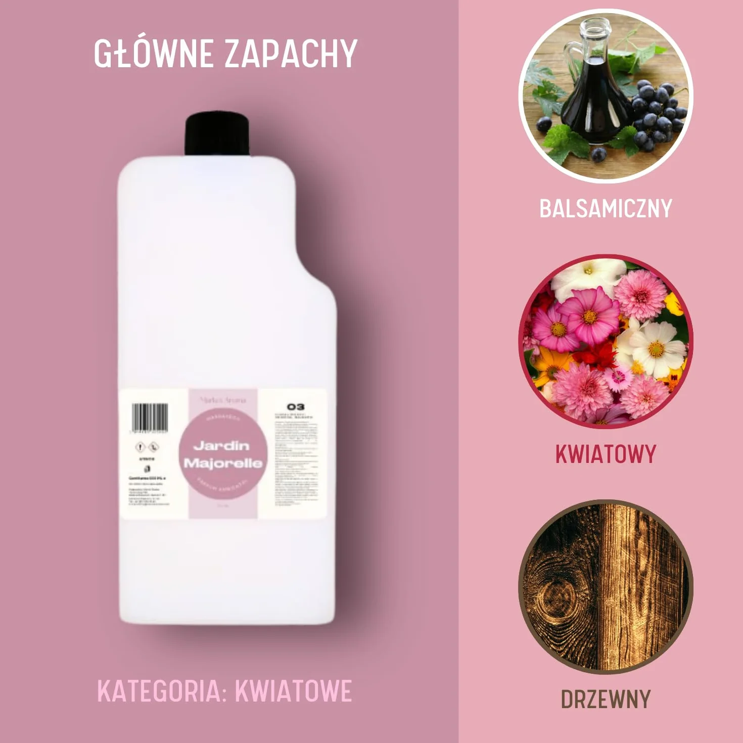 Wkład Zapachowy do Dyfuzorów Infinity | Zapach Kwiatowy | Pojemność: 500 ml | Pomieszczenia do 150 m2