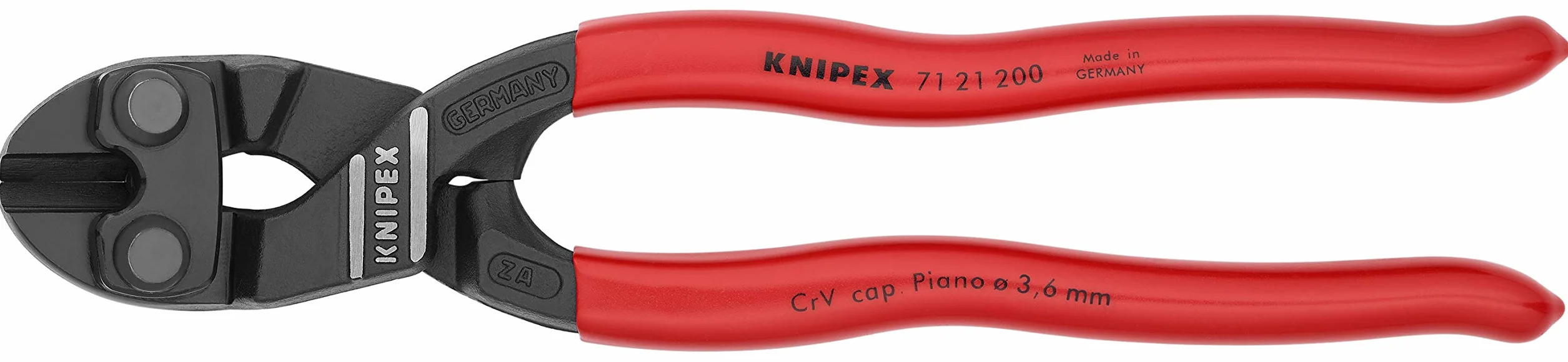 KNIPEX Narzędzia – kompaktowy przecinak do śrub kobaltowych, kąt 20 stopni (7121200)