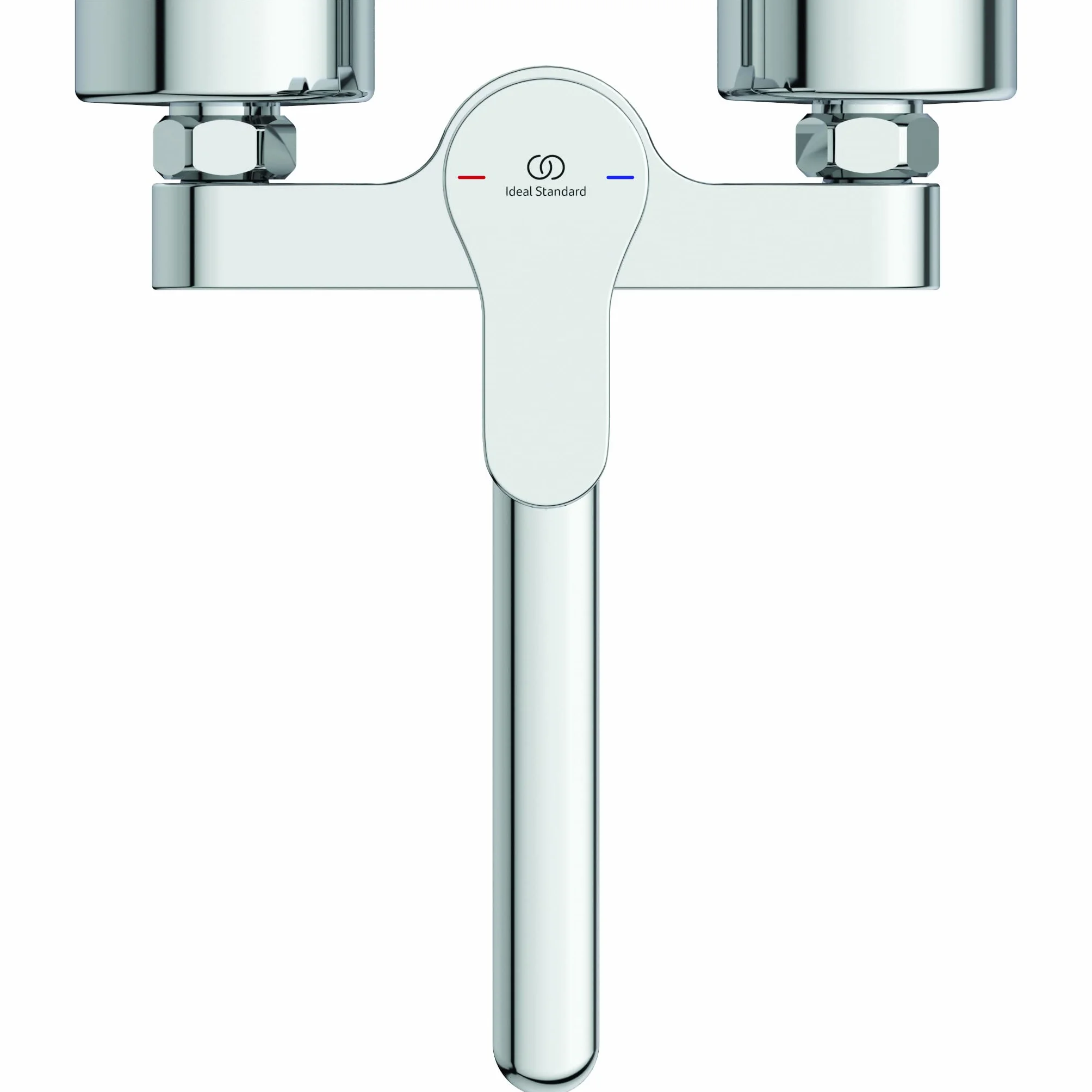 Ideal Standard Cerabase bateria kuchenna jednouchwytowa naścienna, wylewka obrotowa o 360°, chromowana